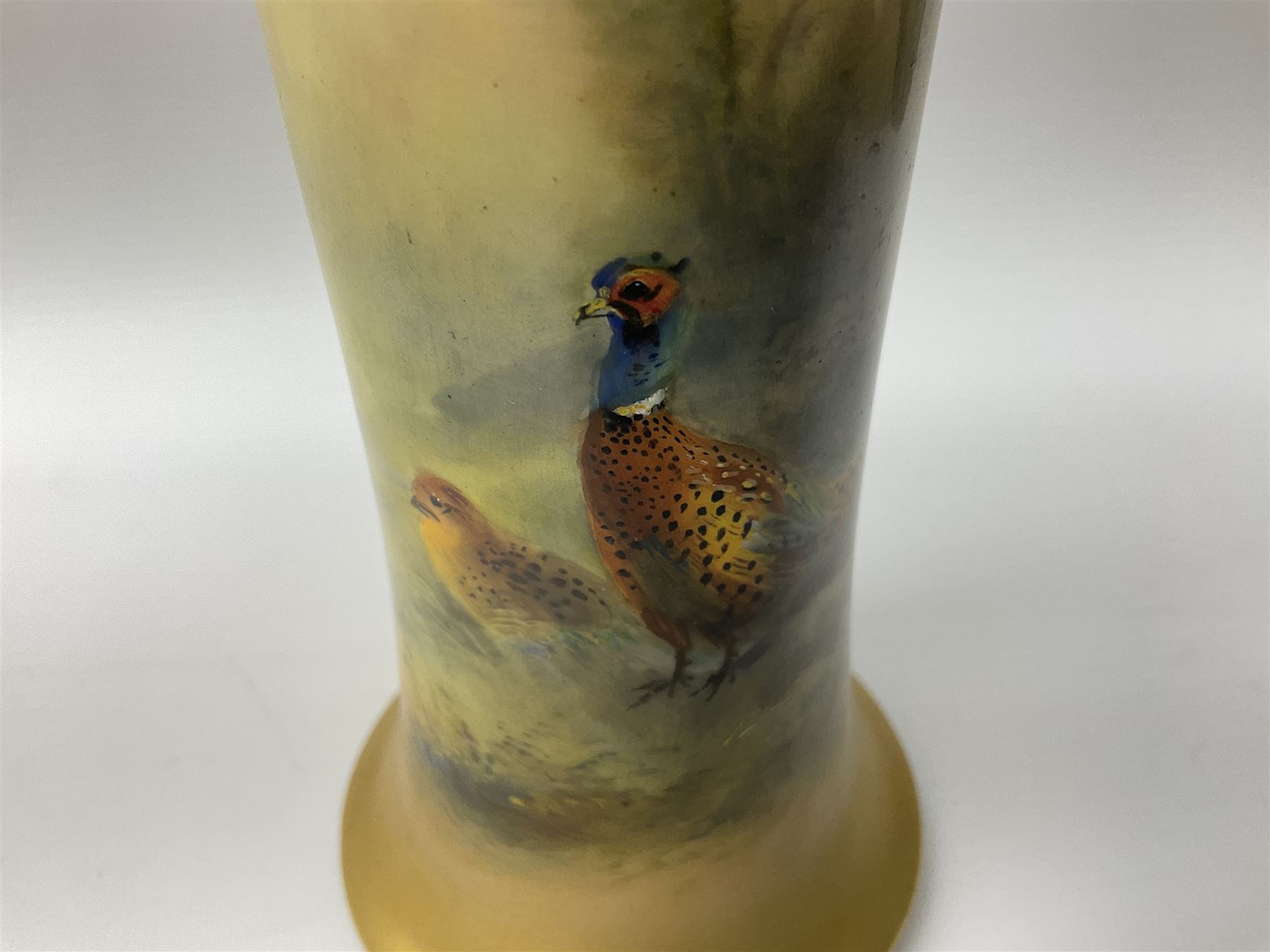 Early 20th century Royal Worcester vase decorated by Jas Stinton - Image 5 of 10