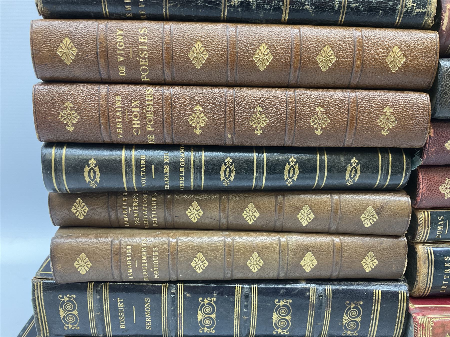 Twenty-seven 19th century leather bound books including The History of Napoleon Edited by R.H. Horne - Image 3 of 20