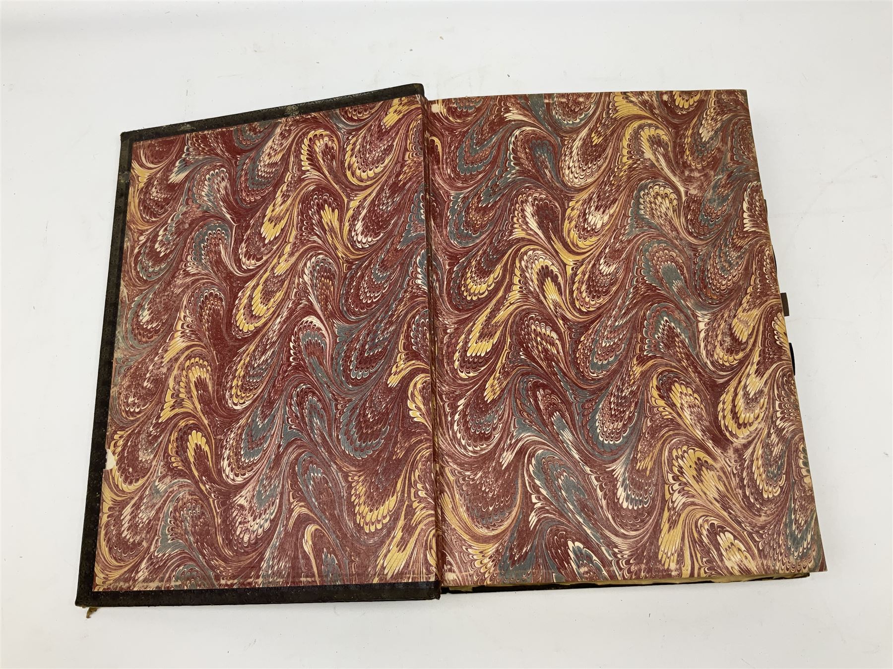 Six 19th century leather bound books of music comprising Graduale Juxta Missale Romanum and Antiphon - Image 13 of 21