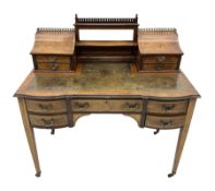 Late Victorian rosewood Carlton House type writing desk