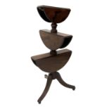 George III mahogany dumb waiter