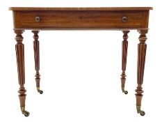 Gillows of Lancaster - George III mahogany chamber writing table
