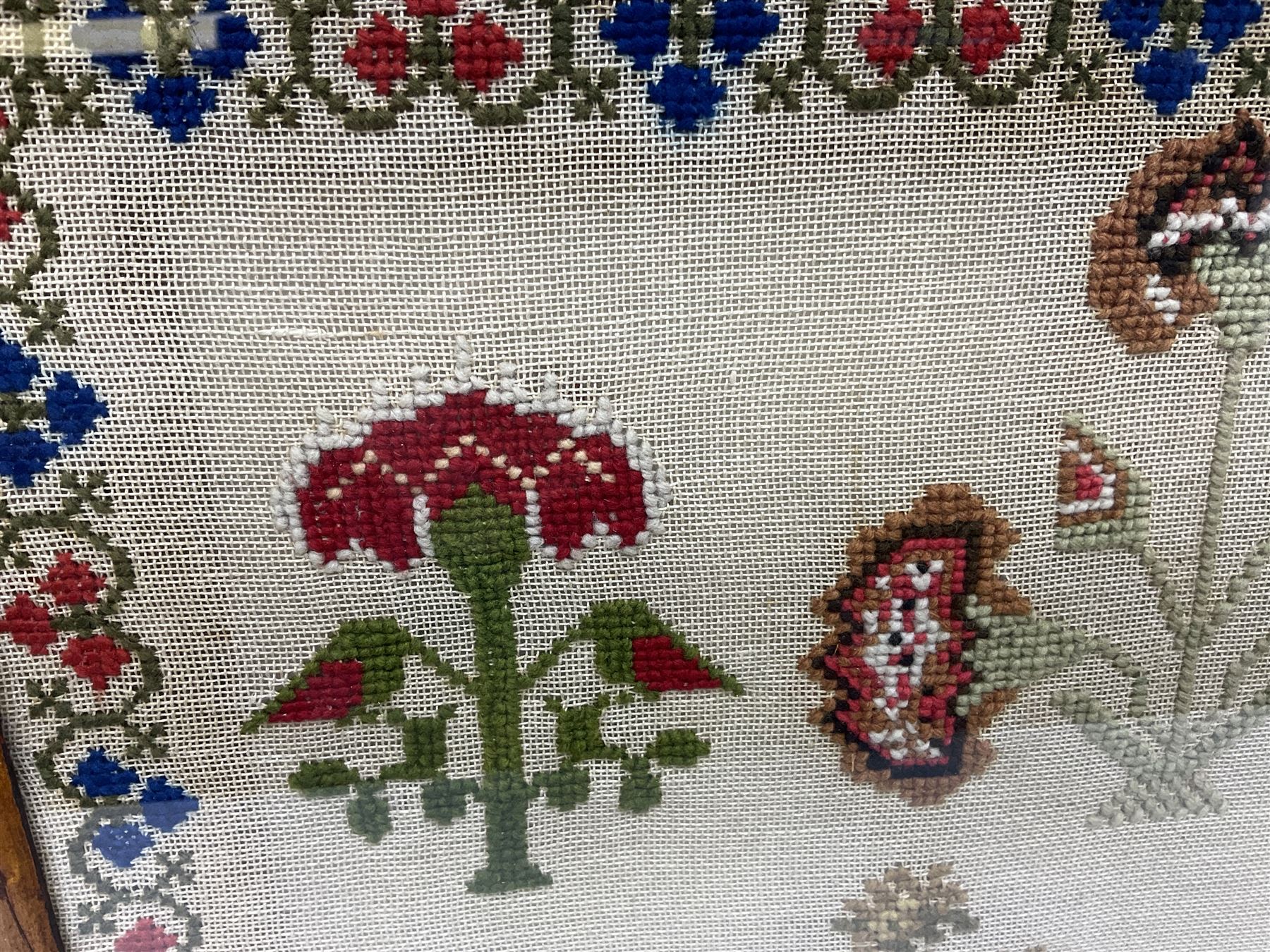 Victorian wool work sampler - Image 8 of 9