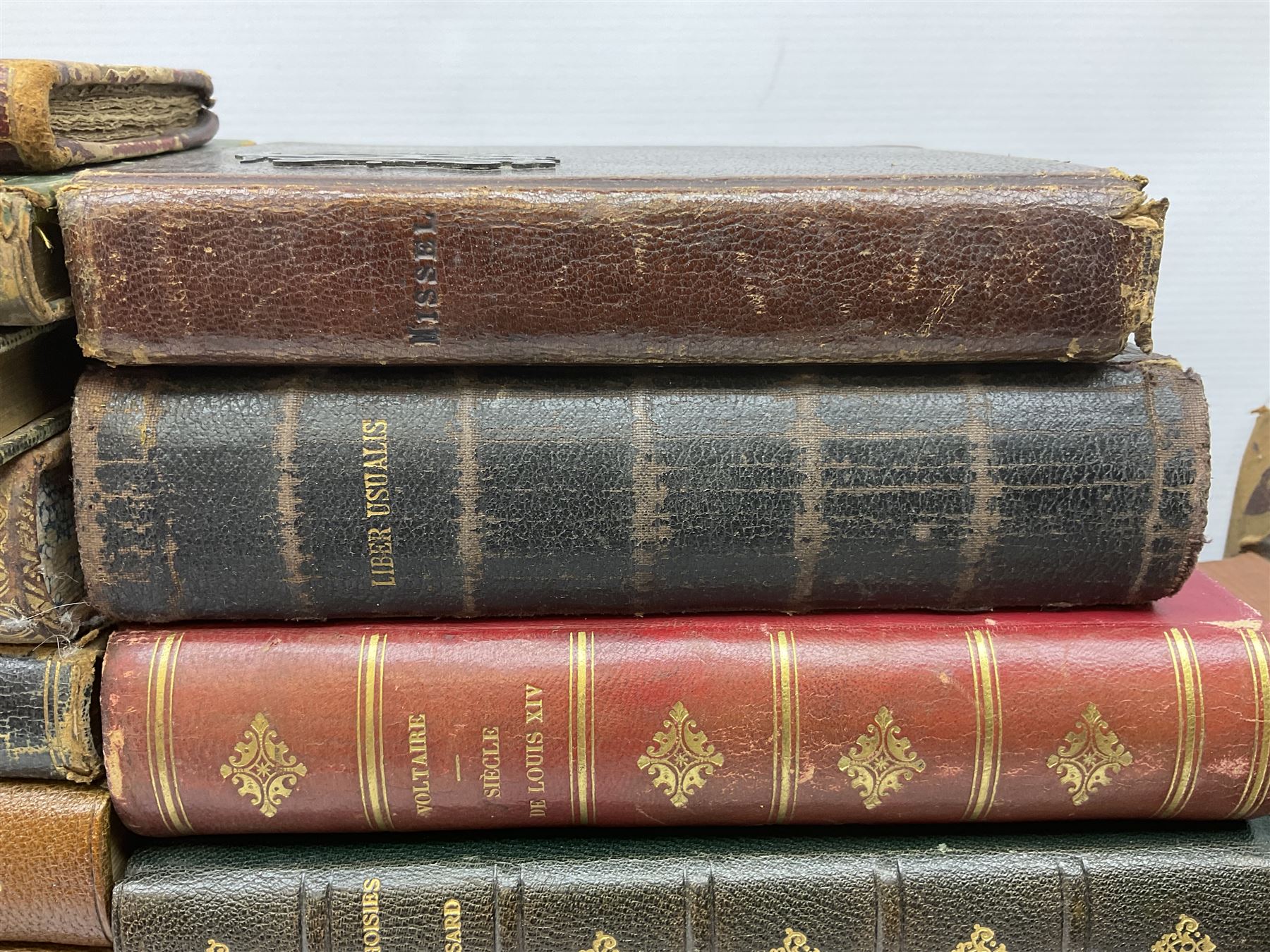 Twenty-seven 19th century leather bound books including The History of Napoleon Edited by R.H. Horne - Image 5 of 20