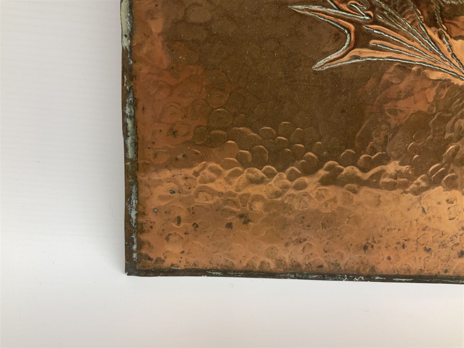 Pair of Arts and Crafts Newlyn style copper panels - Image 7 of 26