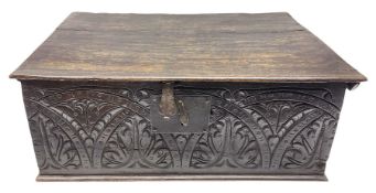 17th century oak bible box
