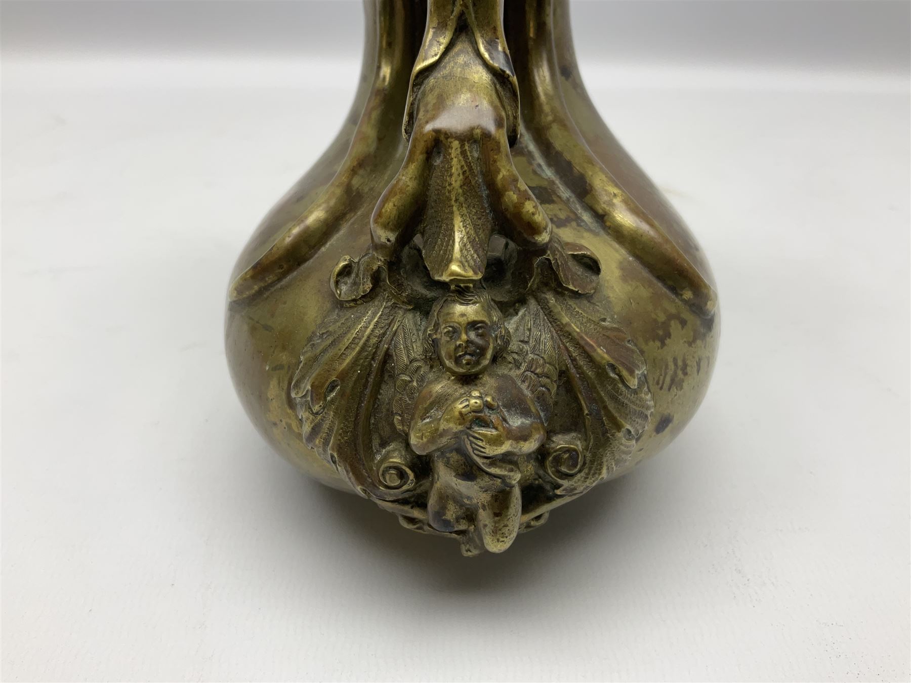 19th century Grand Tour bronze askos wine pitcher - Image 10 of 14