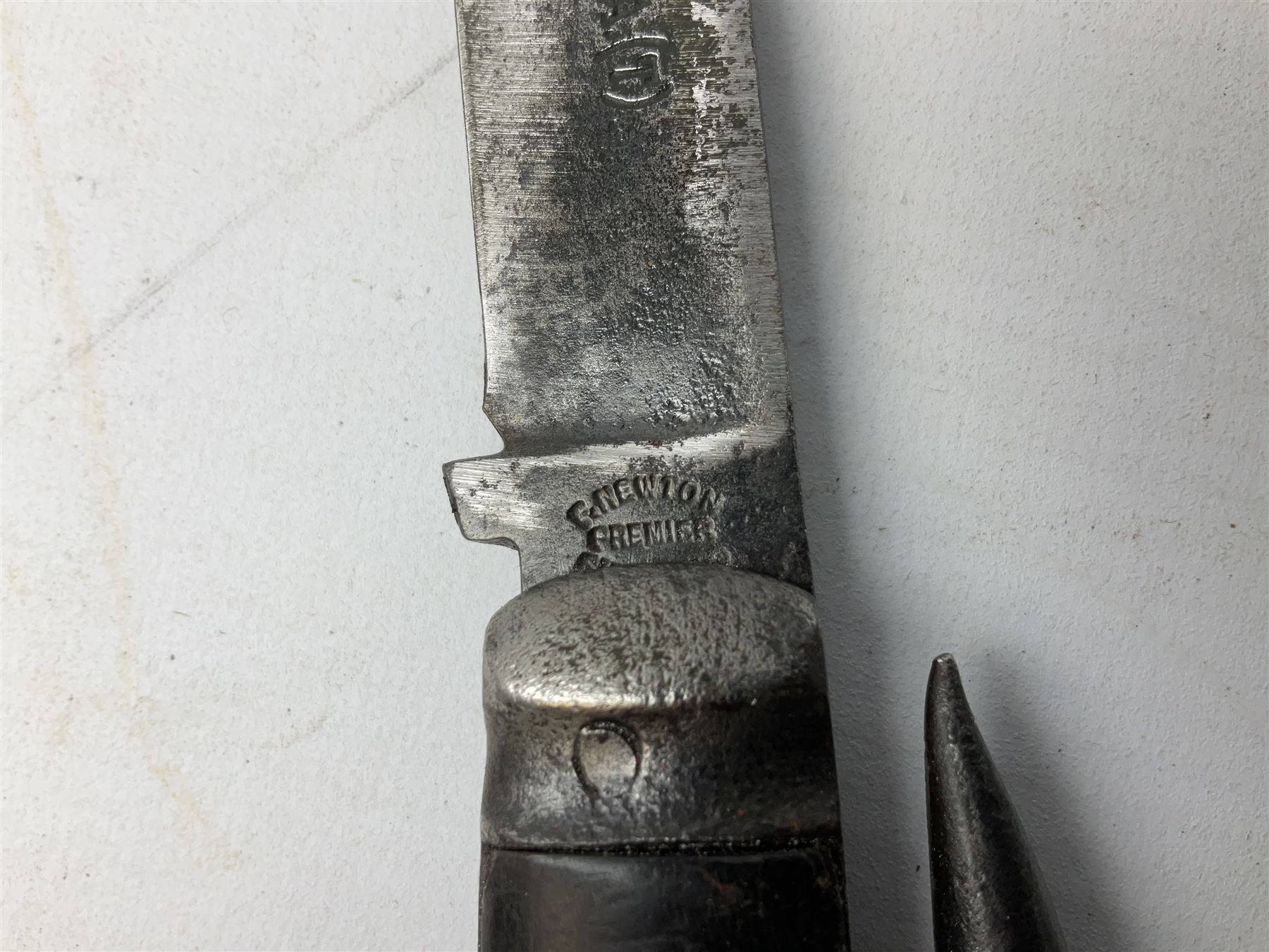 Early 20th century Royal Garrison Artillery Orkney army folding jack/clasp knife - Image 7 of 12