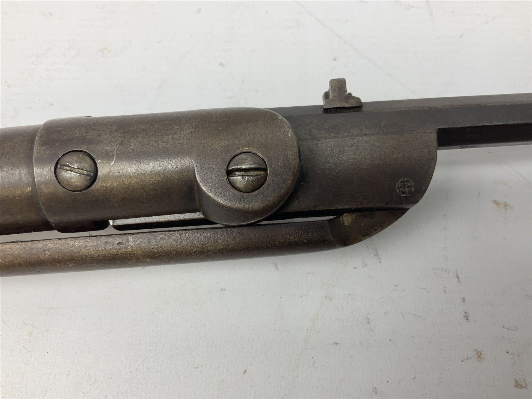 Early 20th century BSA .177 air rifle with under lever break barrel action - Image 7 of 15