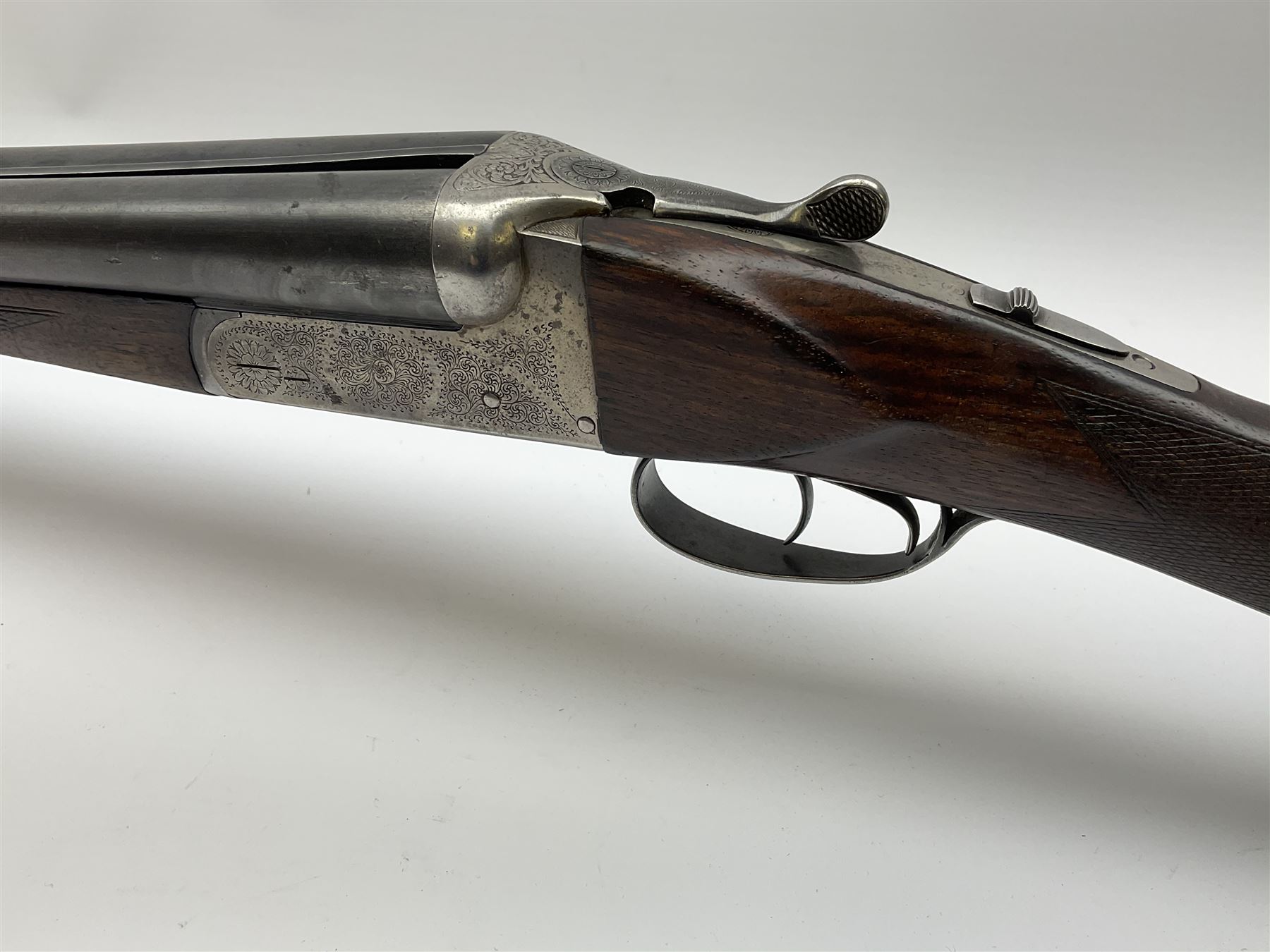 Spanish Francisco Sarriugarte12-bore side-by-side double barrel boxlock ejector sporting gun - Image 11 of 16