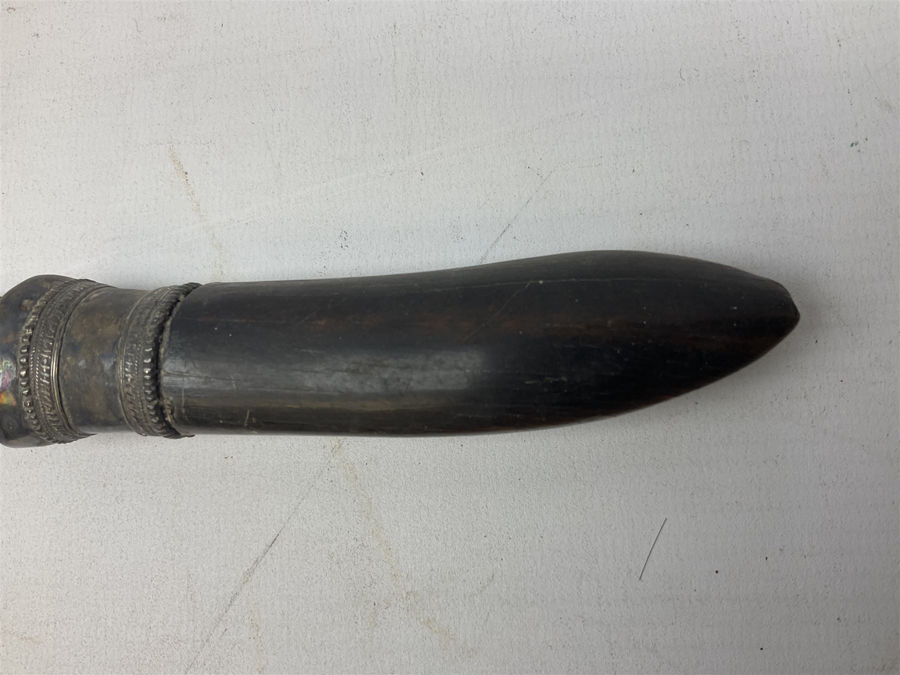 Burmese dha dagger with 15cm steel blade - Image 6 of 30