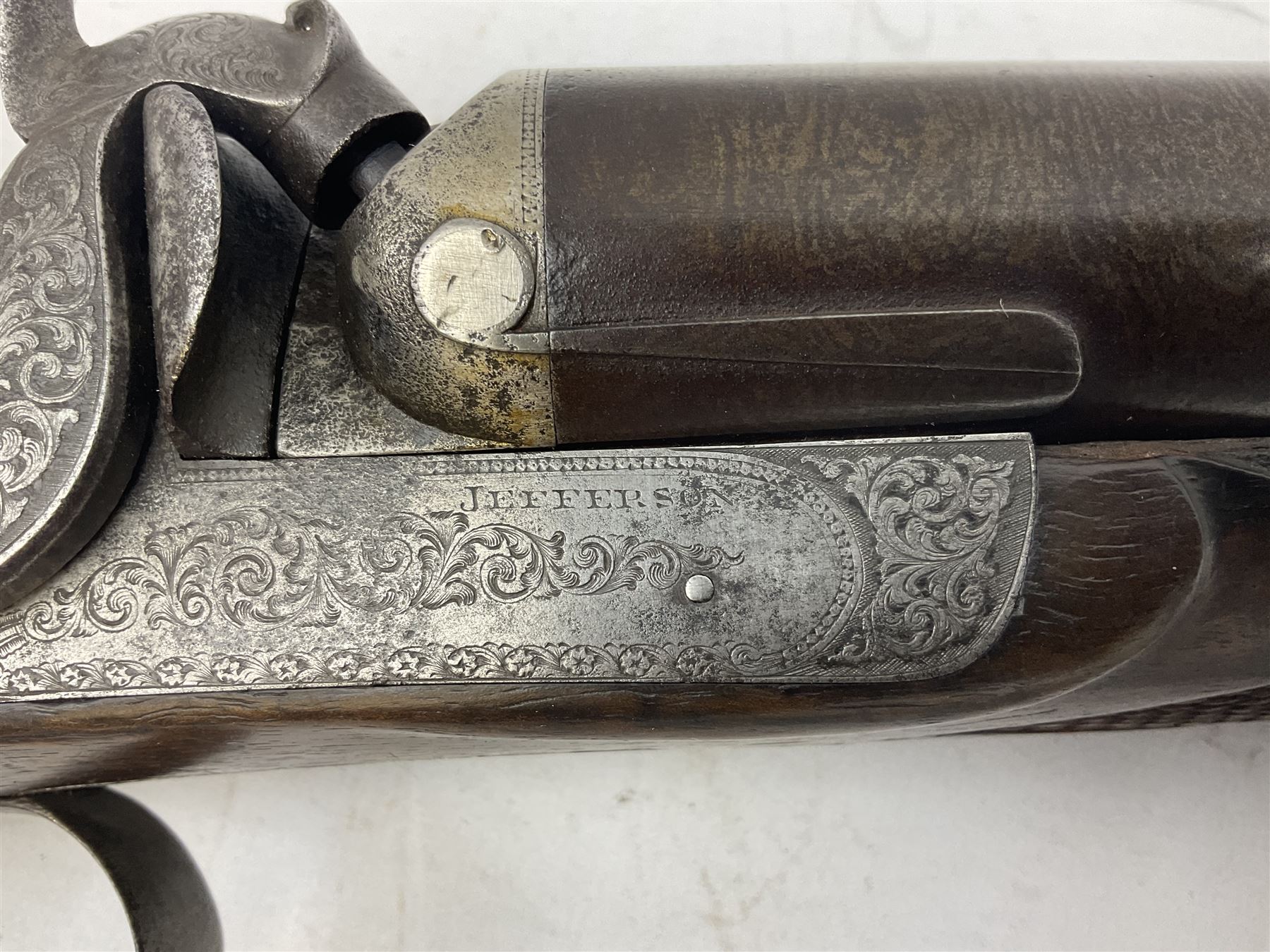 19th century John Jefferson of Scarborough 6-bore (modern 4-bore) double barrel side-by-side percuss - Image 8 of 23