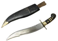 Indian khanjar with 27cm curving steel blade