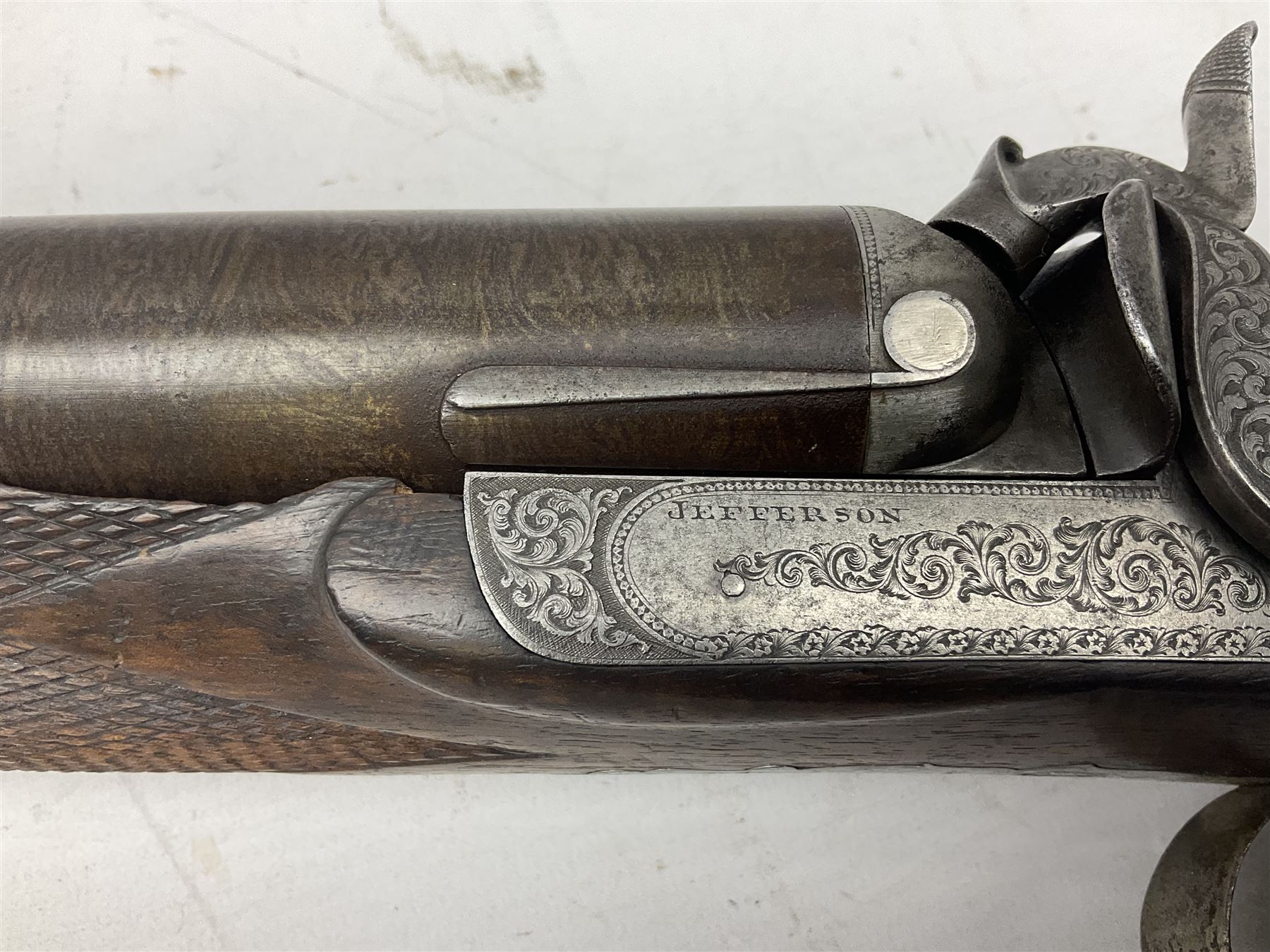 19th century John Jefferson of Scarborough 6-bore (modern 4-bore) double barrel side-by-side percuss - Image 17 of 23