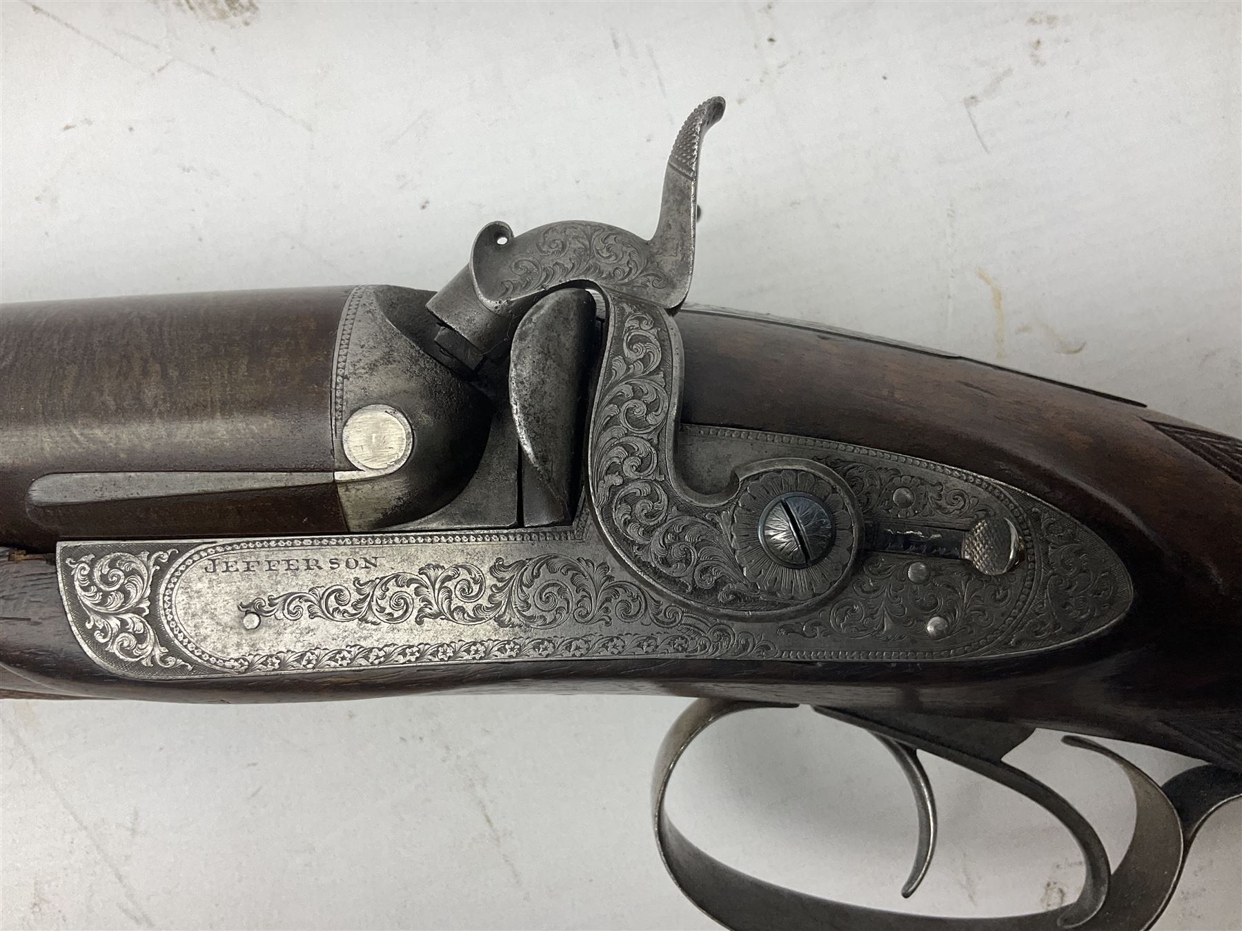 19th century John Jefferson of Scarborough 6-bore (modern 4-bore) double barrel side-by-side percuss - Image 16 of 23