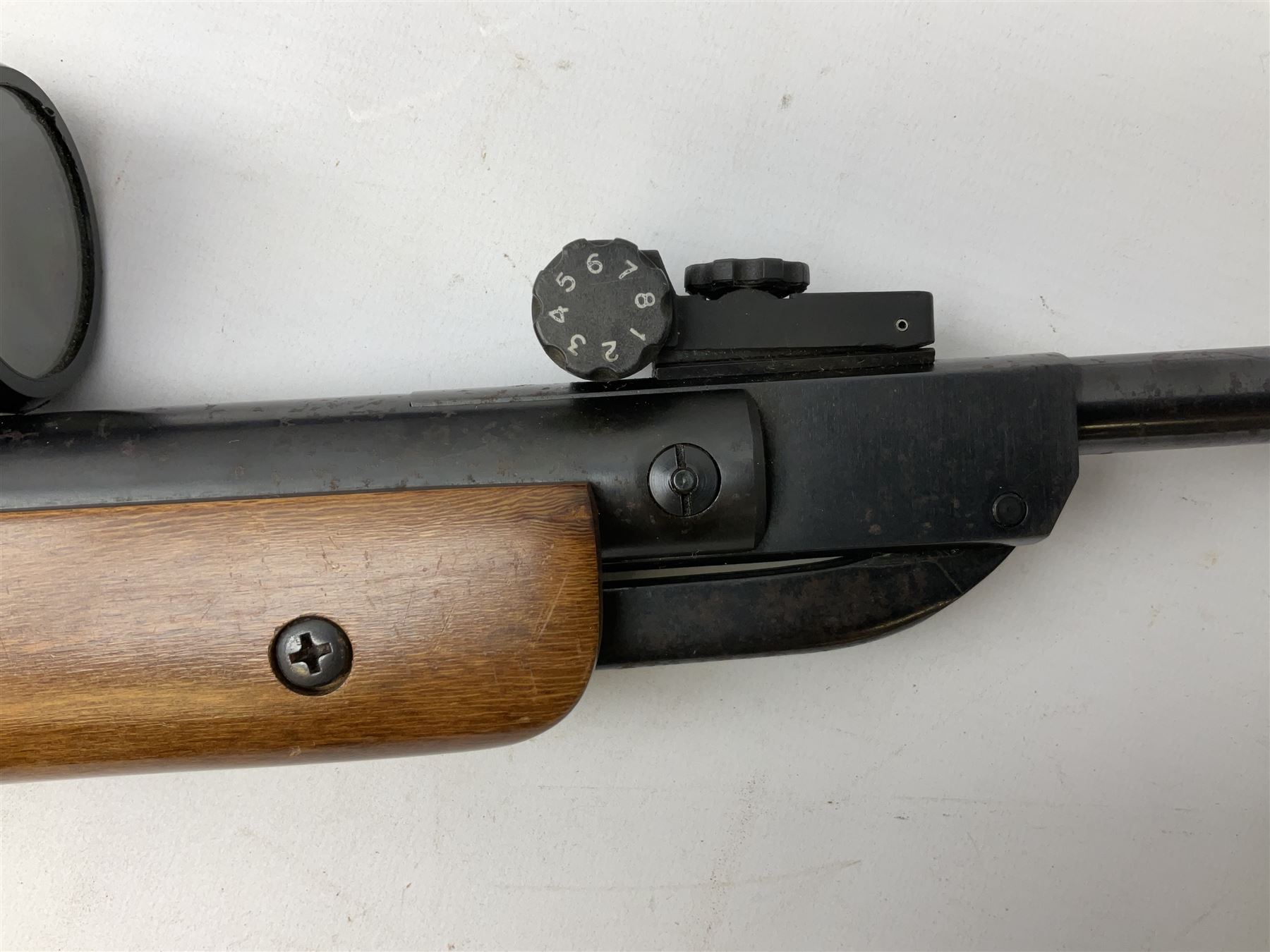 Air Wolf West Germany .22 air rifle with break barrel action - Image 9 of 18