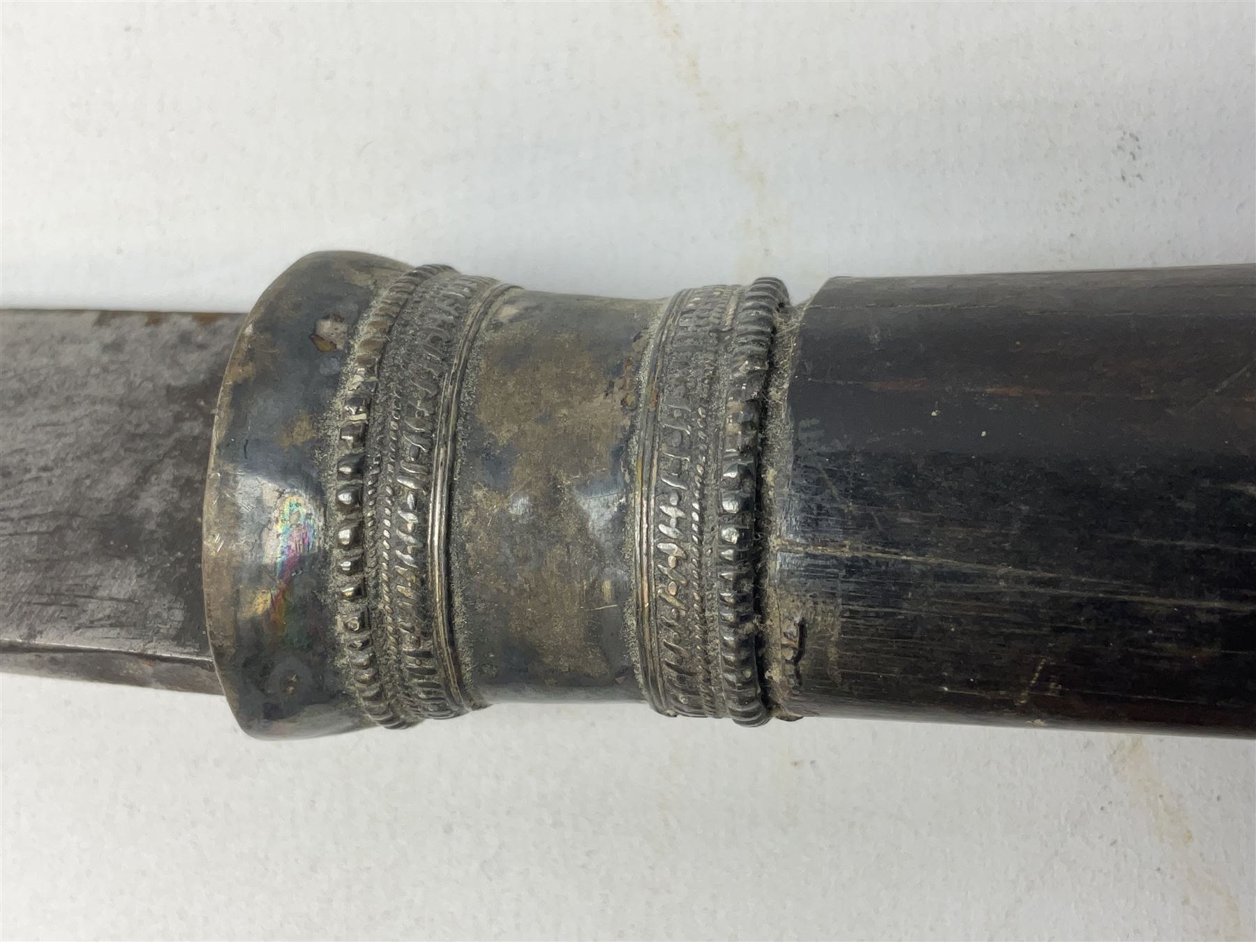 Burmese dha dagger with 15cm steel blade - Image 5 of 30