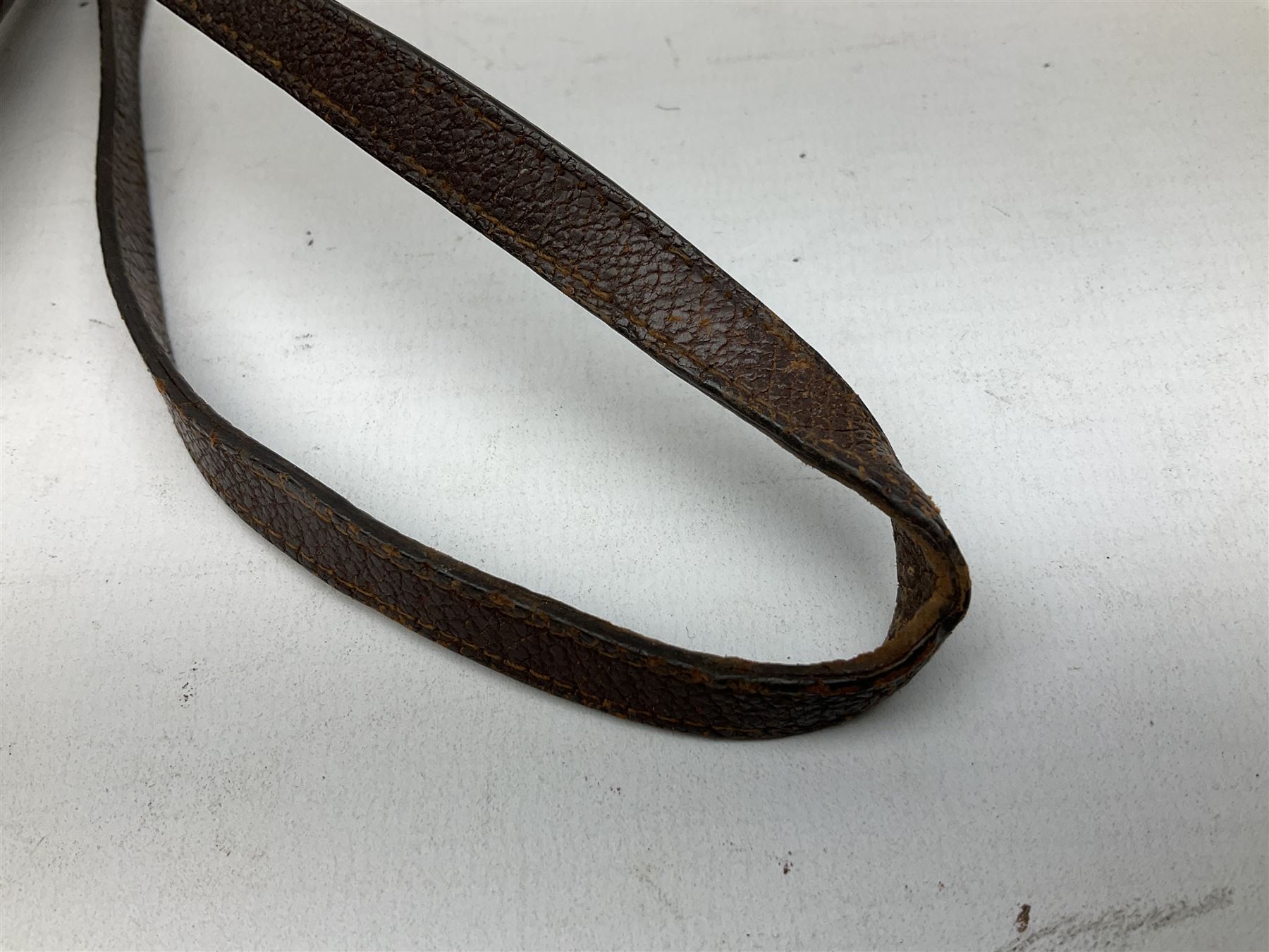 Early 20th century officer's swagger type leather covered sword stick - Image 11 of 17