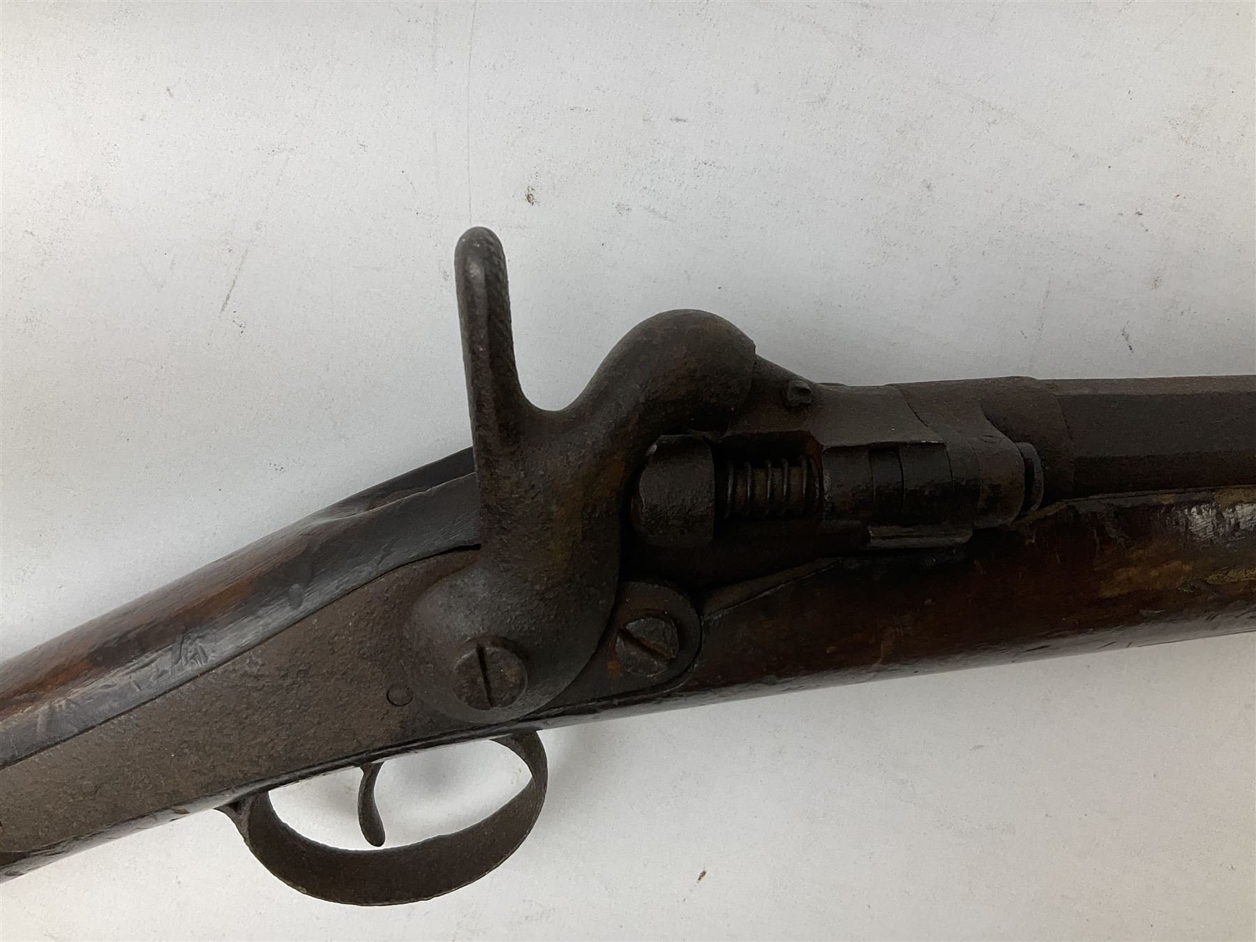 19th century 12-bore single barrel shotgun with Krnka/Werndl type action (converted from a percussio - Image 5 of 14