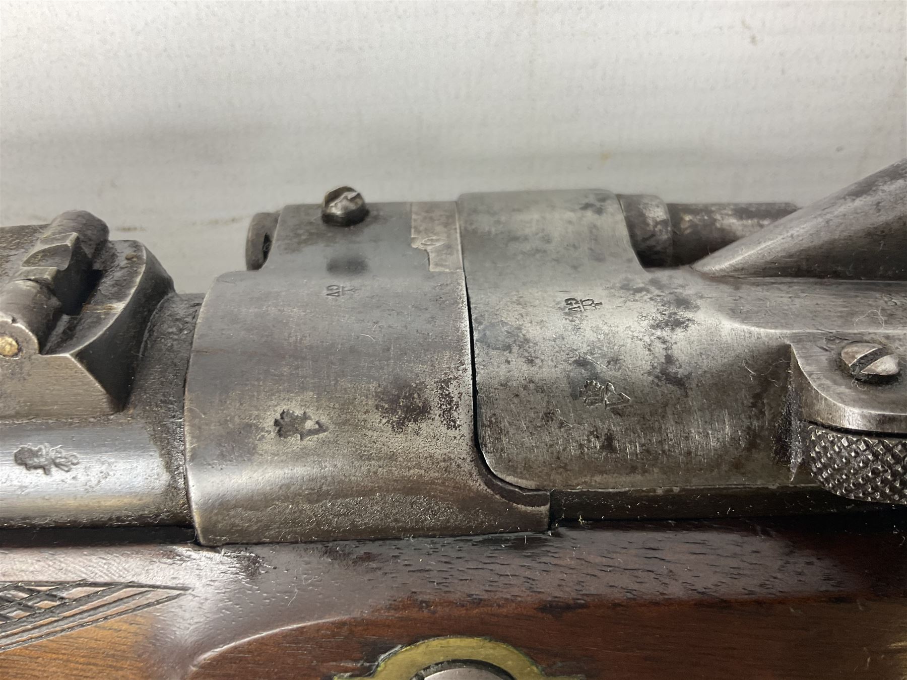 19th century W.J. Penn 29 King Street Soho officer's/volunteers type .577 Snider action gun - Image 16 of 20