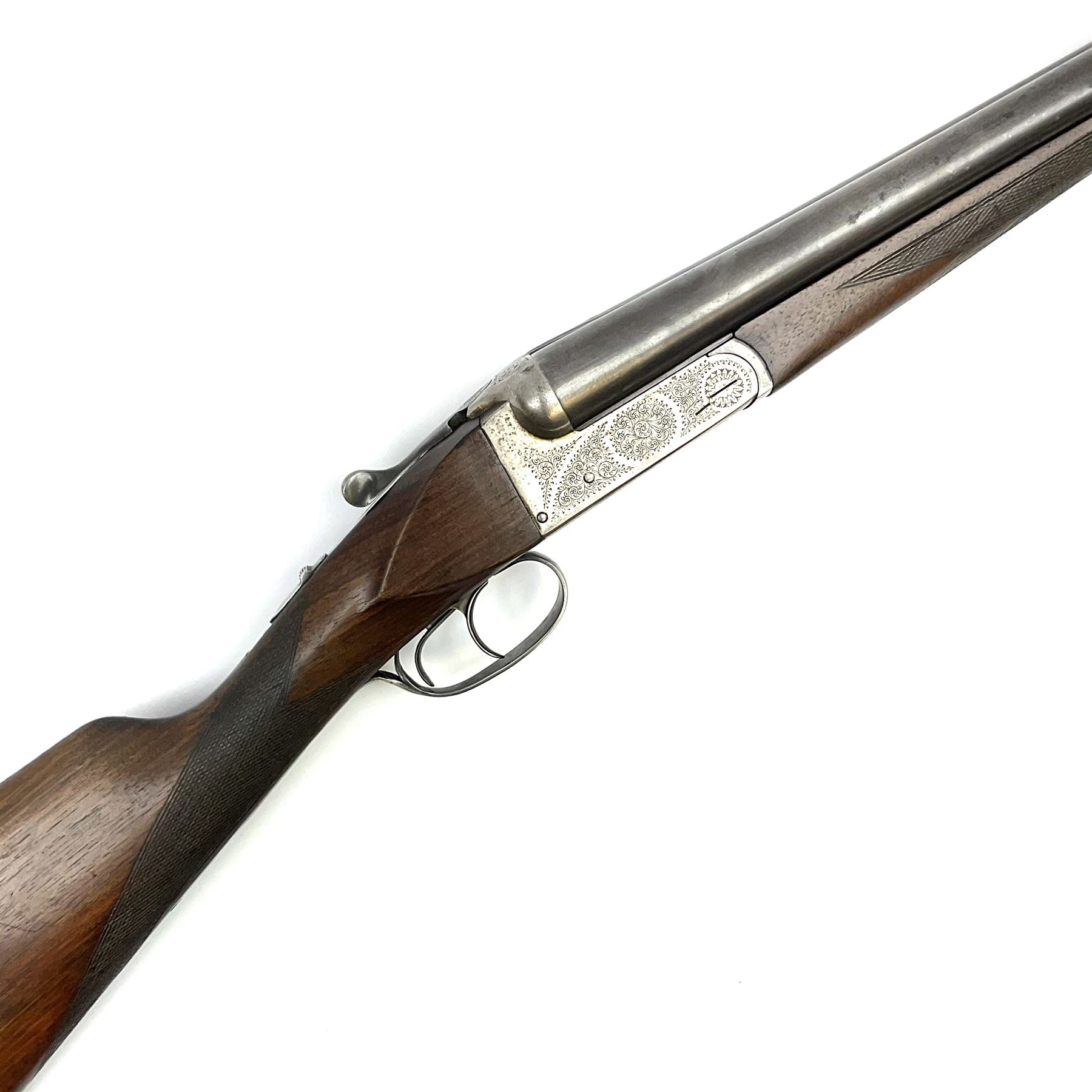 Spanish Francisco Sarriugarte12-bore side-by-side double barrel boxlock ejector sporting gun