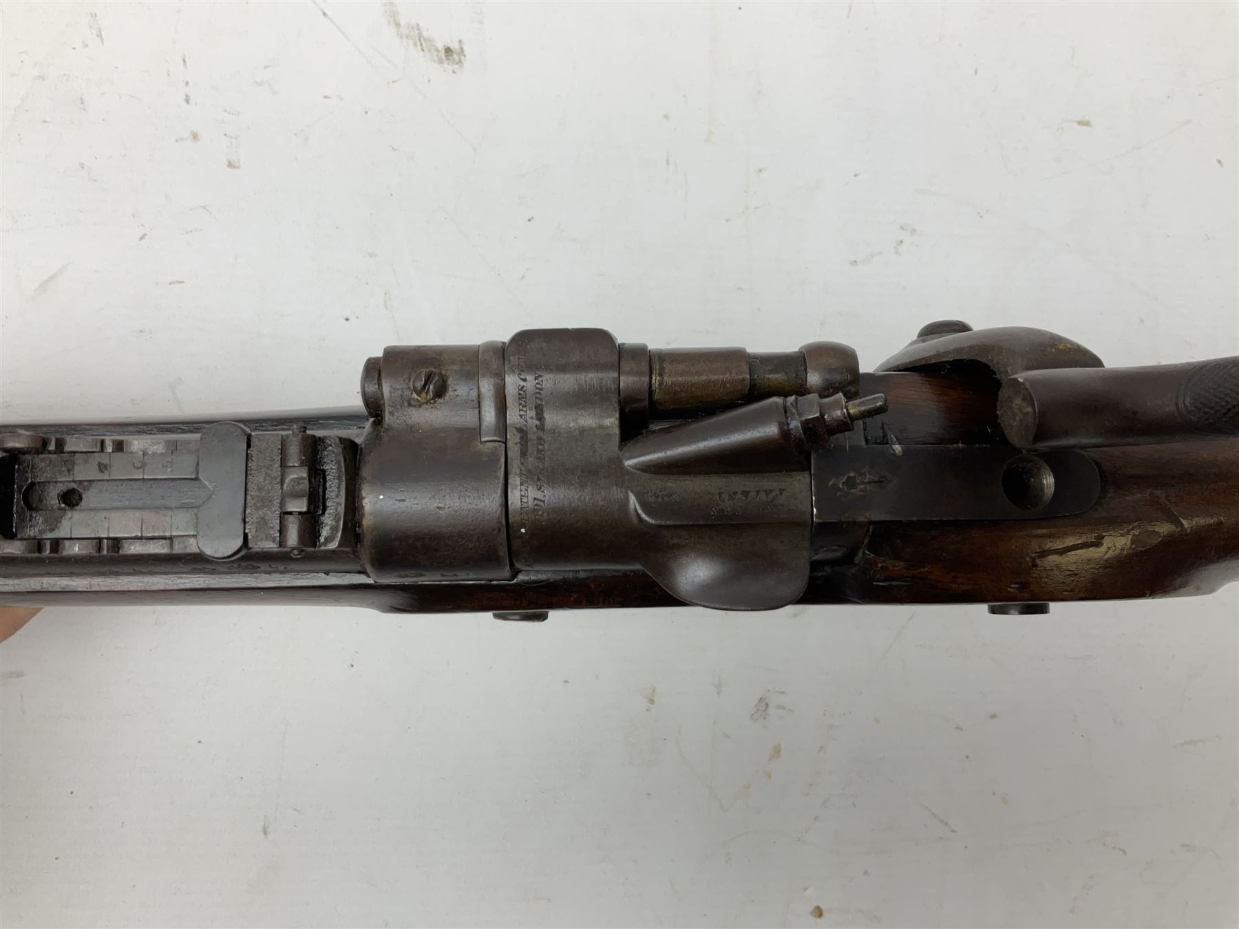 19th century Adams Patent Arms Company London (marked on top of action) .577 Snider action gun - Image 18 of 22