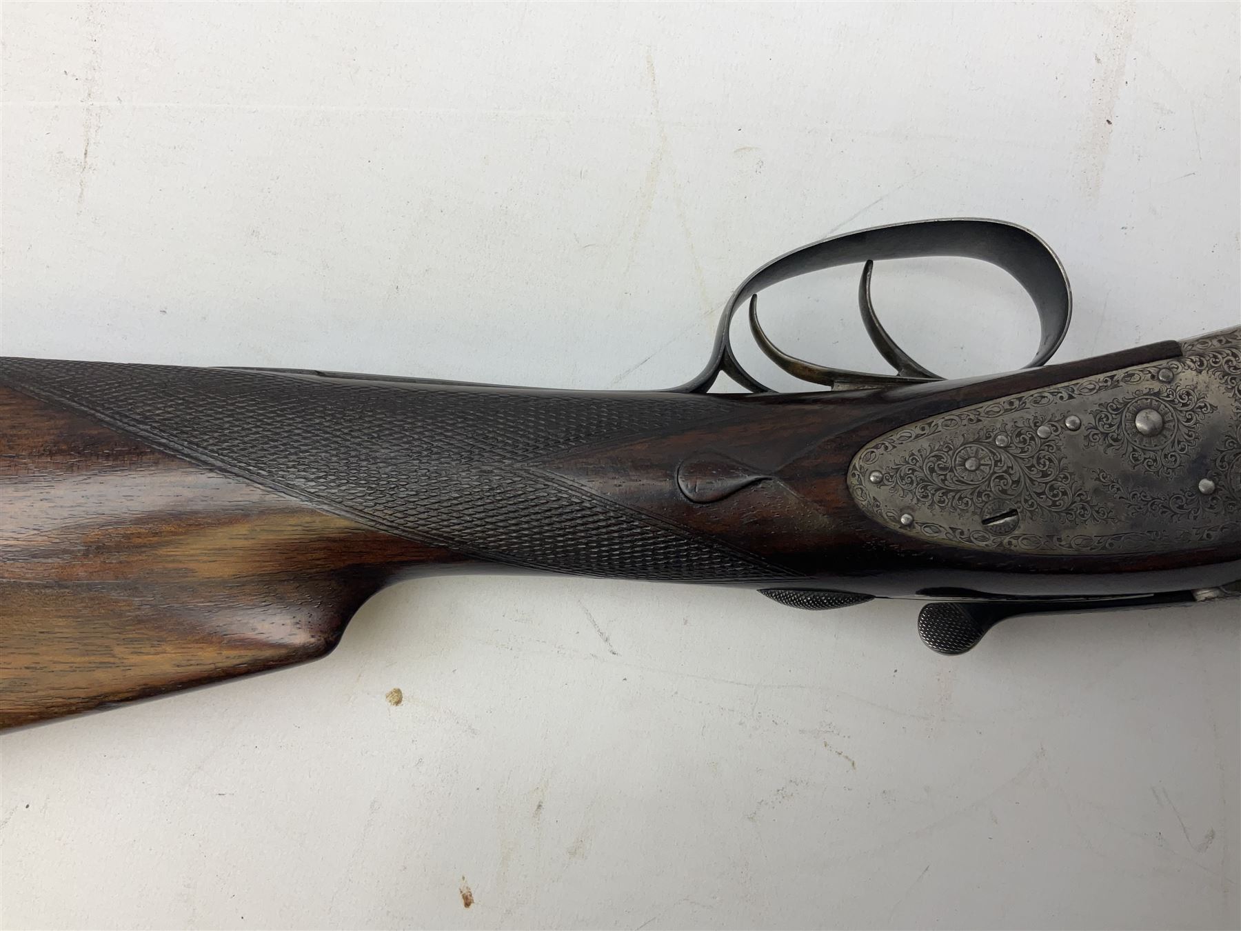 Smith Midgley Bradford 12-bore side-by-side double barrel side-lock ejector shotgun with 71cm barrel - Image 16 of 23