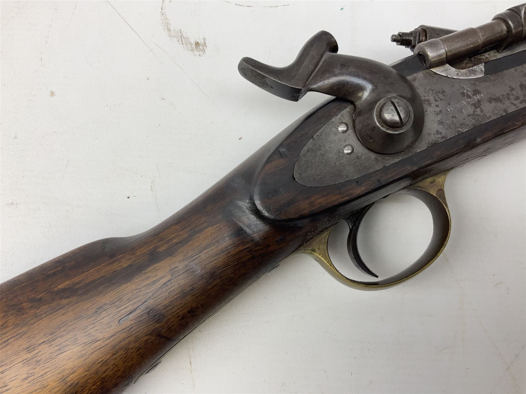 19th century B.S.A. & M. Co .577 Snider action gun - Image 6 of 20