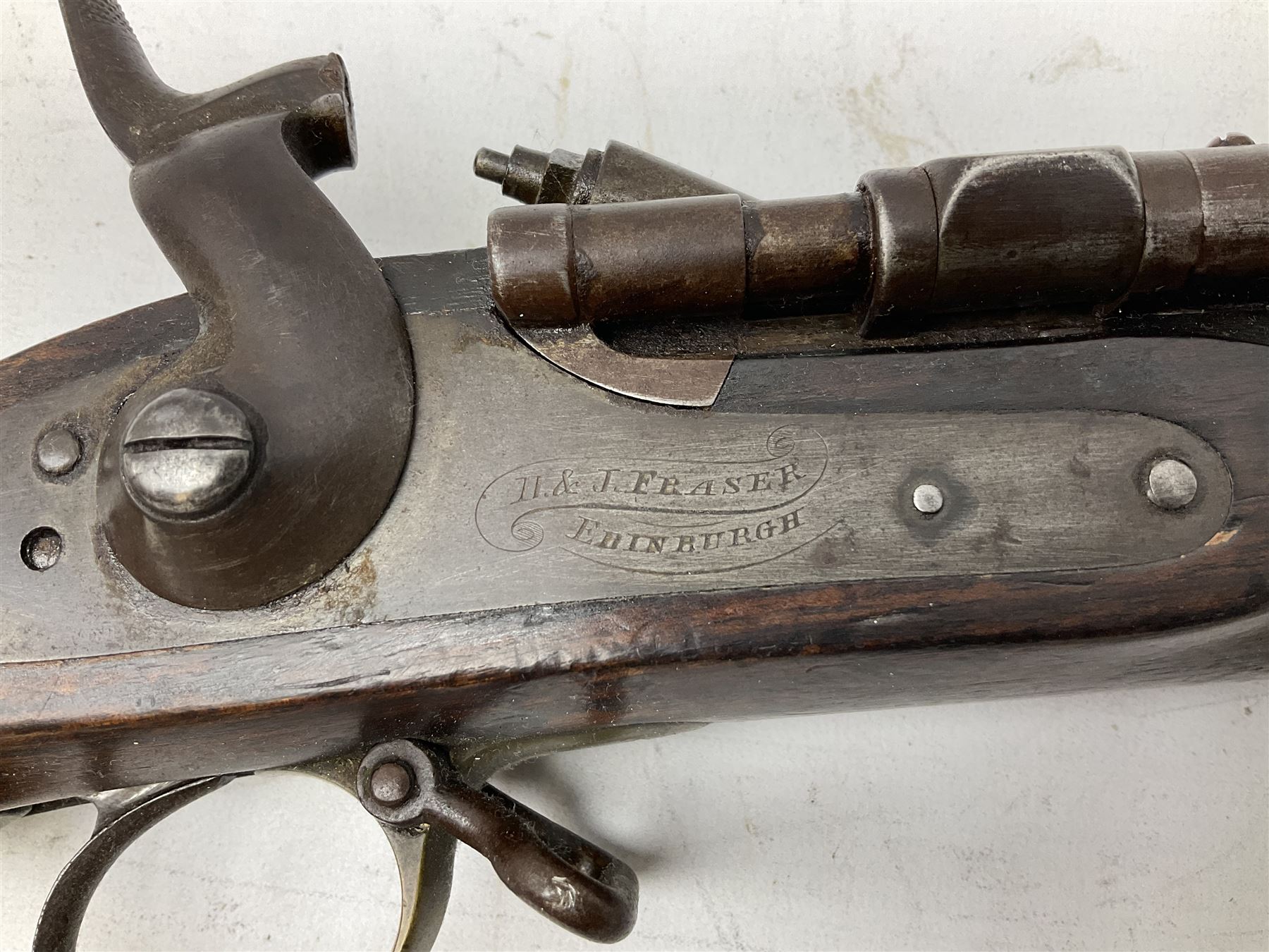 19th century D. & J. Fraser Edinburgh .577 Snider action gun - Image 7 of 21