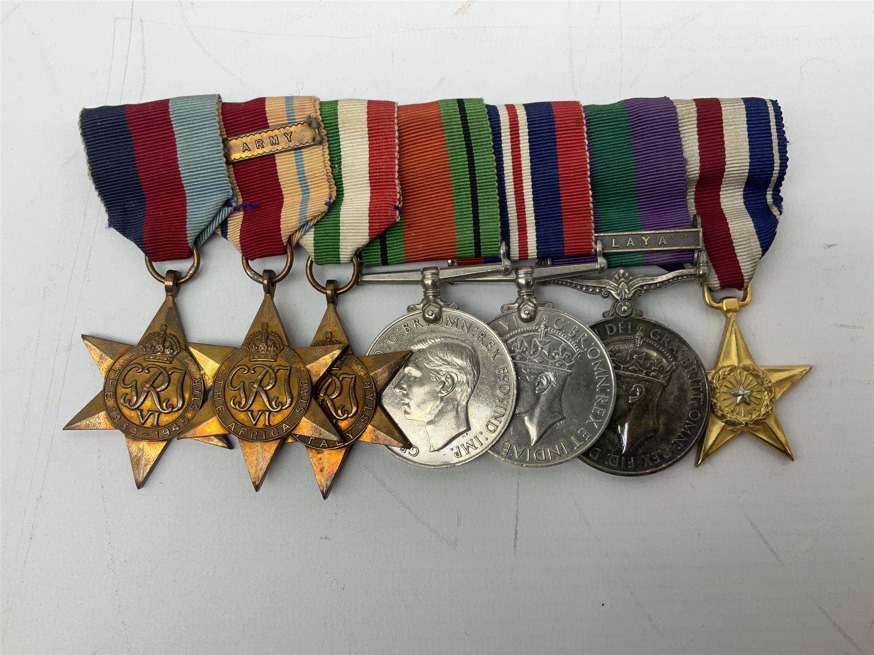 Group of five WW2 medals comprising 1939-1945 War Medal - Image 8 of 34