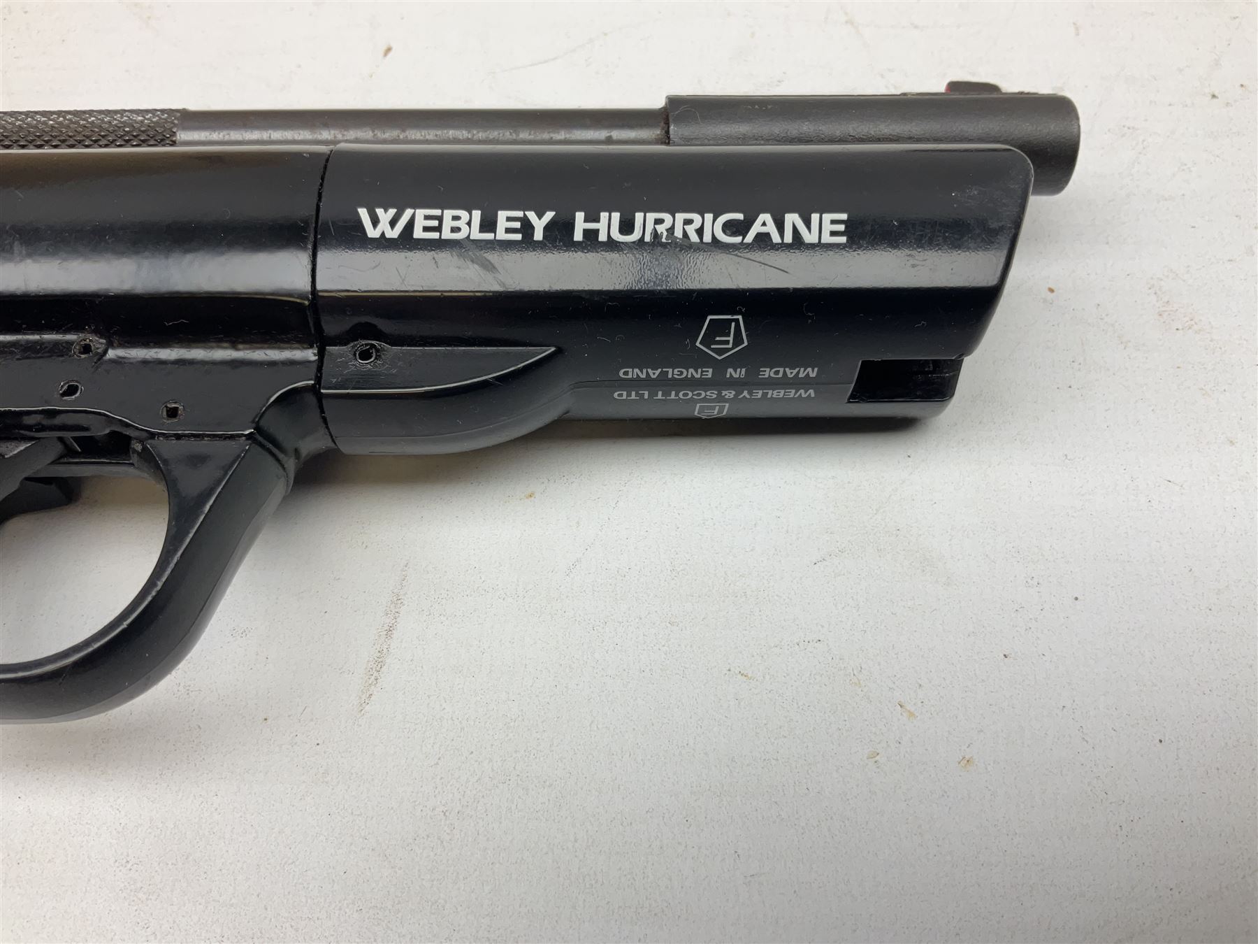 Webley Hurricane .22 air pistol with over lever action and thumb safety L27cm; Webley Premier .22 ai - Image 9 of 18