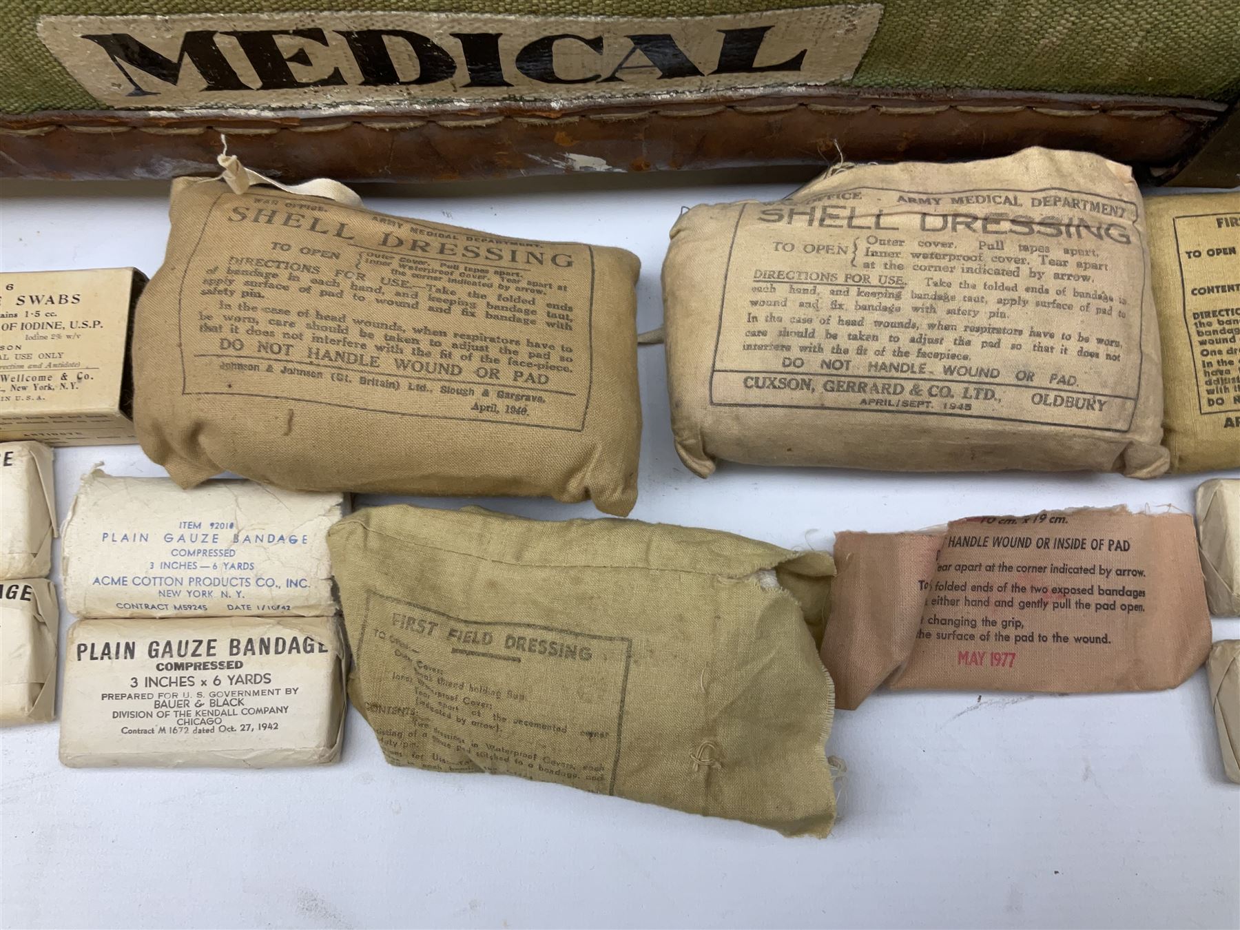 WW2 British Army RAMC 'Regimental Medical Pannier' - Image 15 of 35