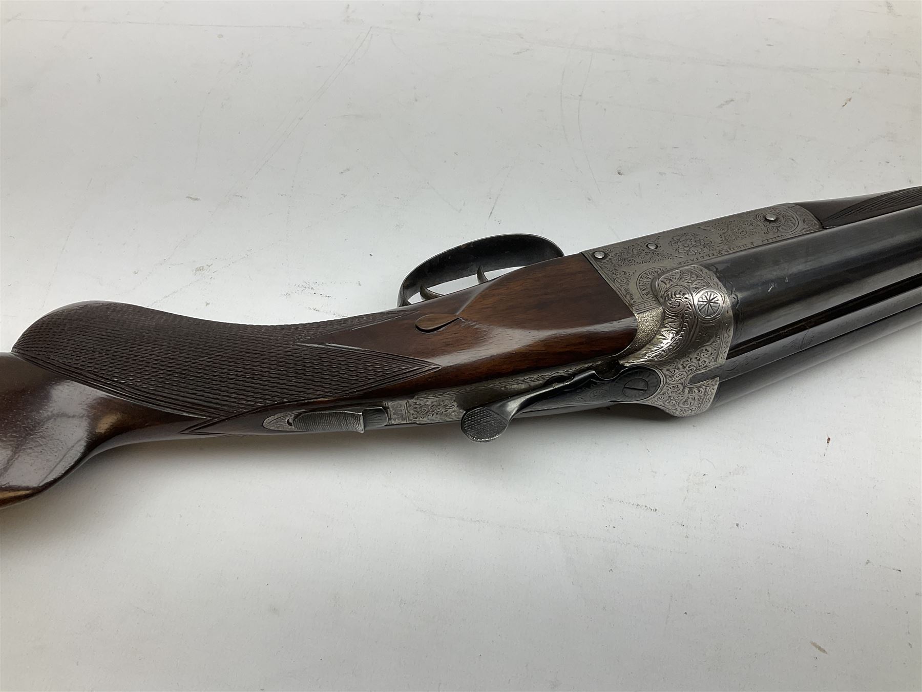 Fred Williams London & Birmingham 12-bore side-by-side double barrel box-lock non-ejector sporting g - Image 9 of 14