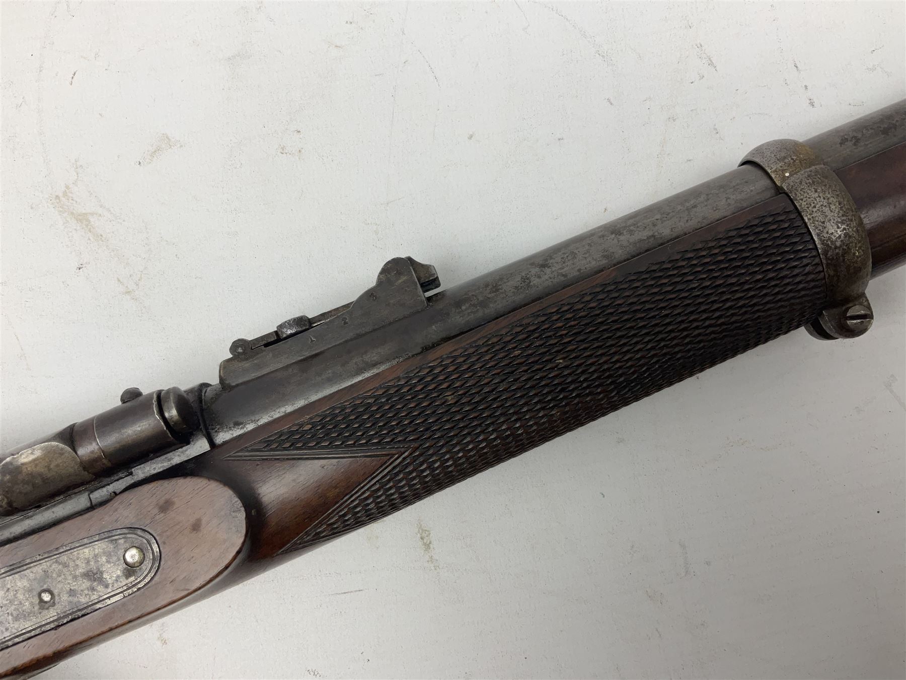 19th century W.J. Penn 29 King Street Soho officer's/volunteers type .577 Snider action gun - Image 9 of 20