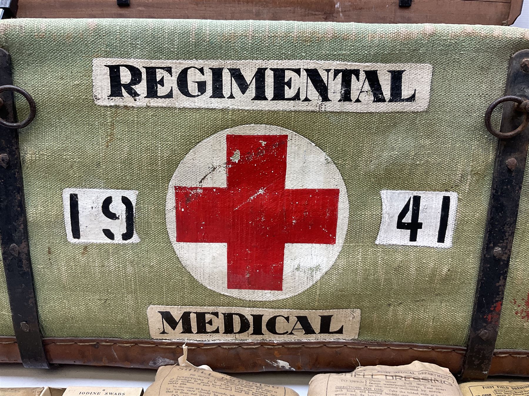WW2 British Army RAMC 'Regimental Medical Pannier' - Image 10 of 35
