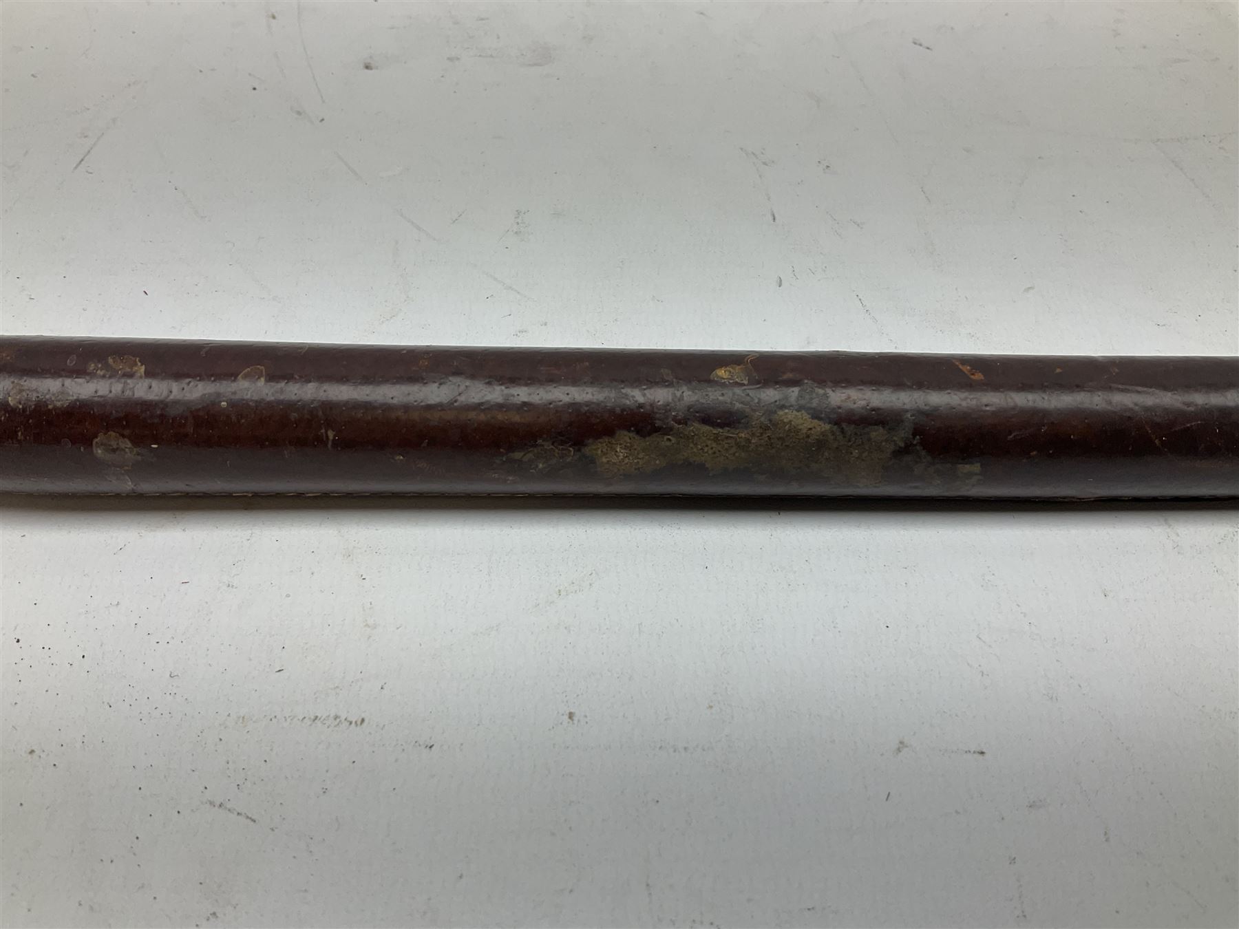 Early 20th century officer's swagger type leather covered sword stick - Image 13 of 17