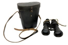 Pair of WWII German U-boat binoculars probably 7 x 50 by Leitz