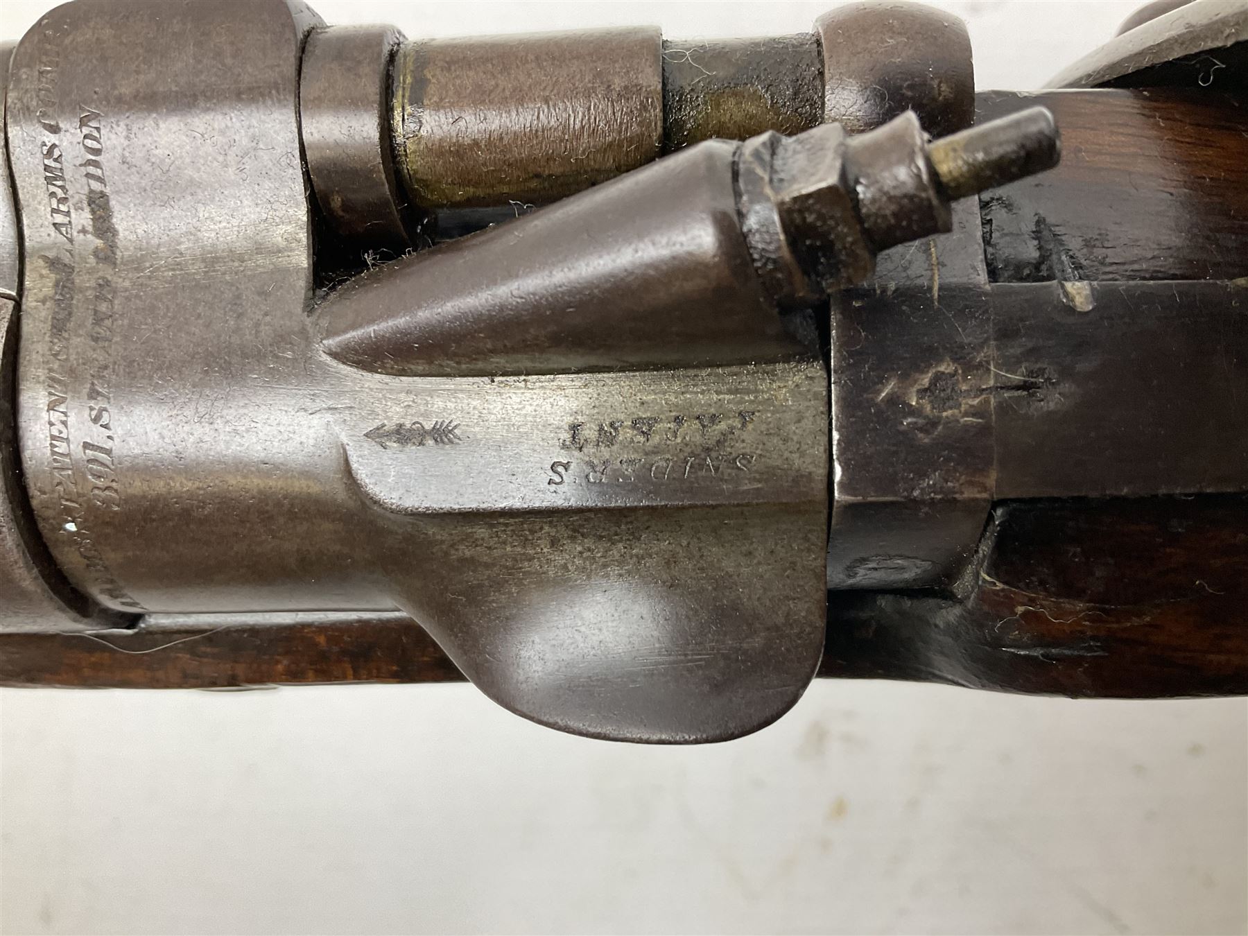 19th century Adams Patent Arms Company London (marked on top of action) .577 Snider action gun - Image 19 of 22