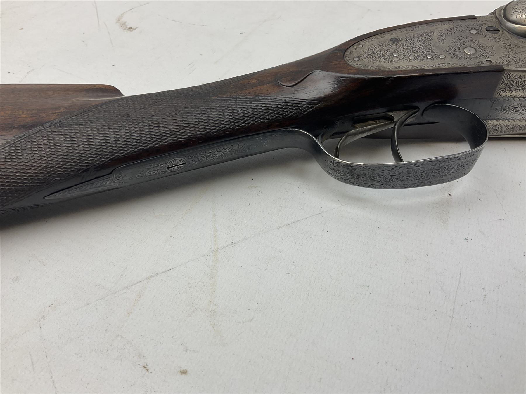Smith Midgley Bradford 12-bore side-by-side double barrel side-lock ejector shotgun with 71cm barrel - Image 5 of 23