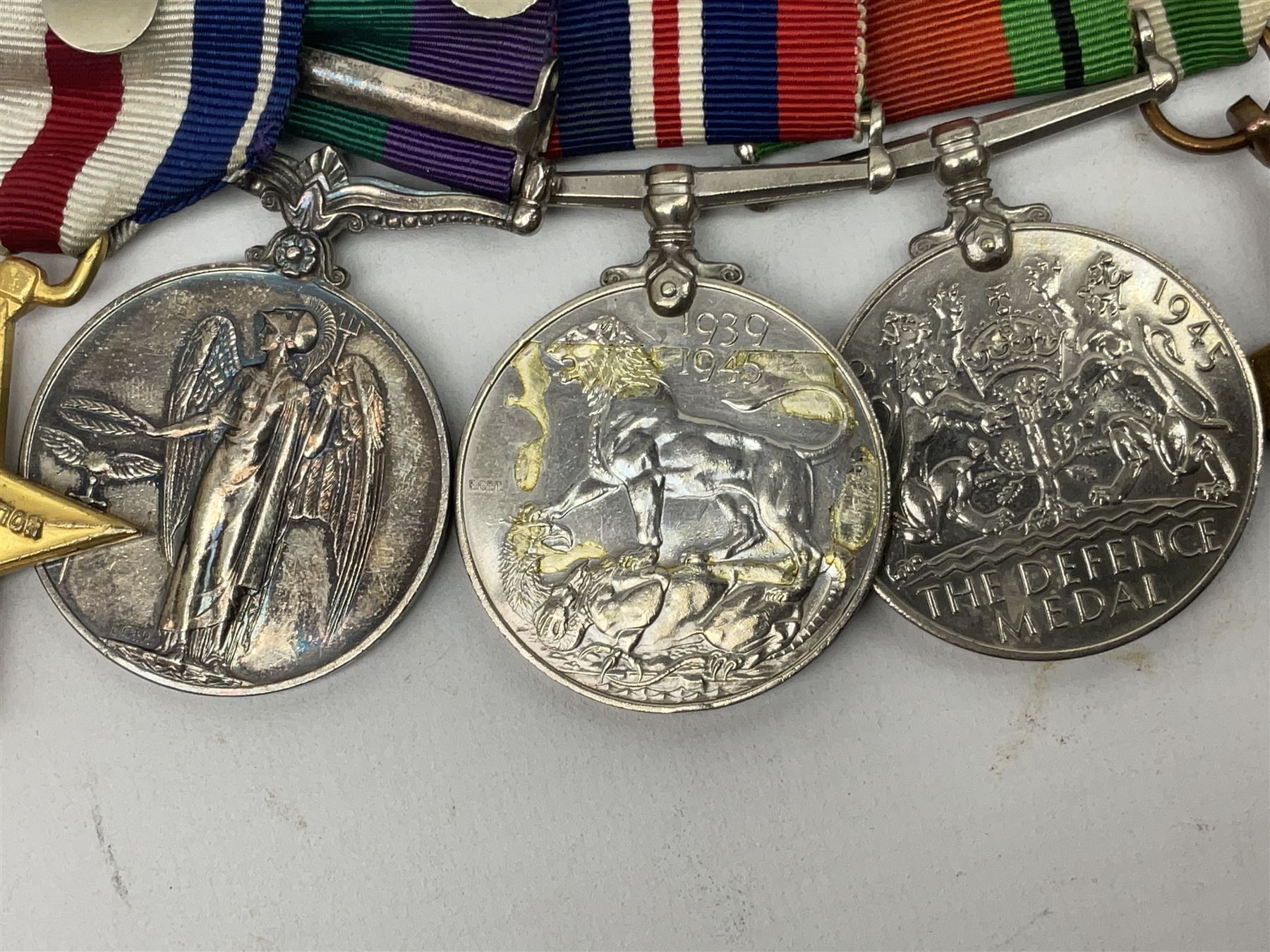 Group of five WW2 medals comprising 1939-1945 War Medal - Image 14 of 34