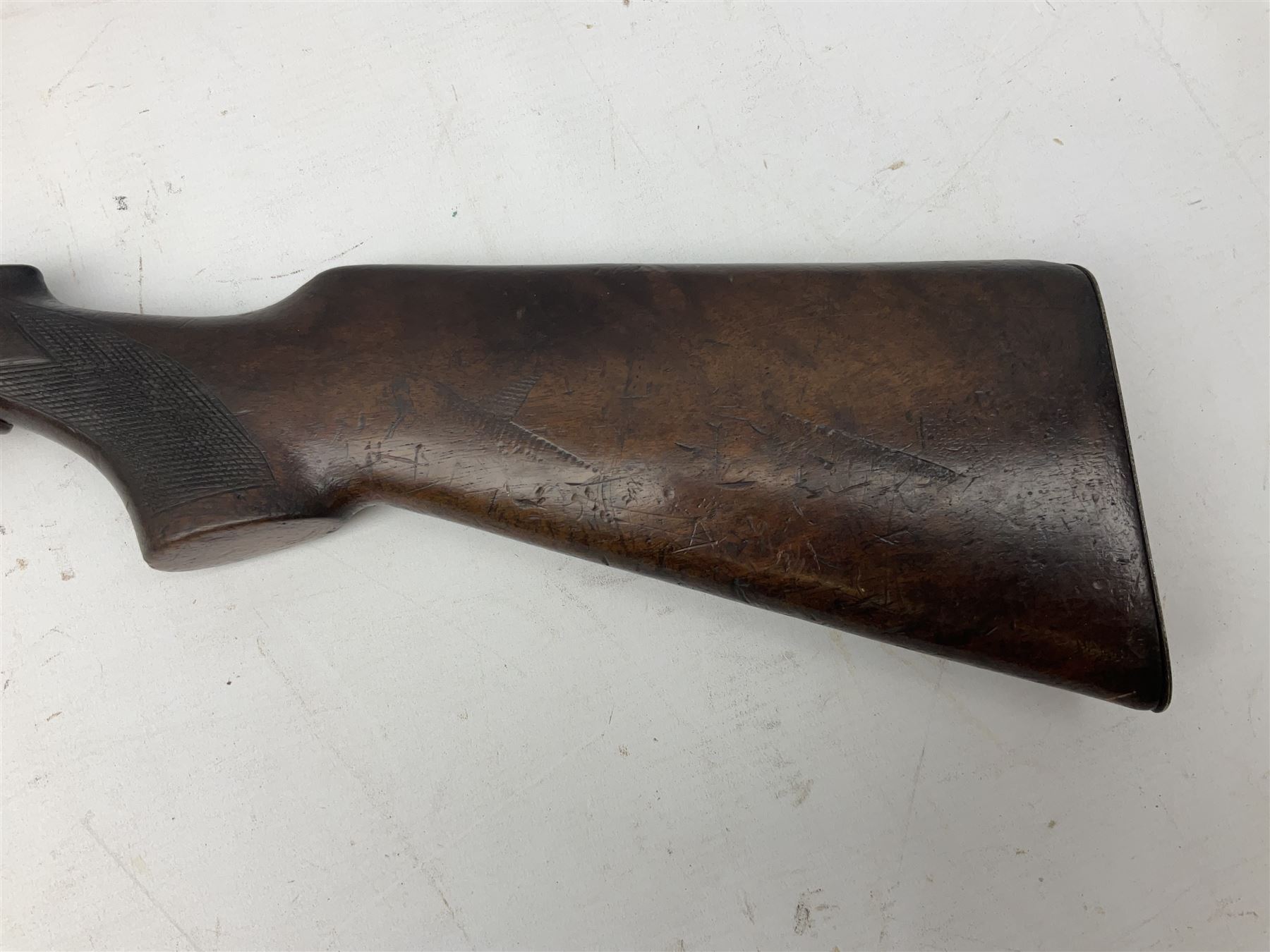 Early 20th century BSA .177 air rifle with under lever break barrel action - Image 10 of 15