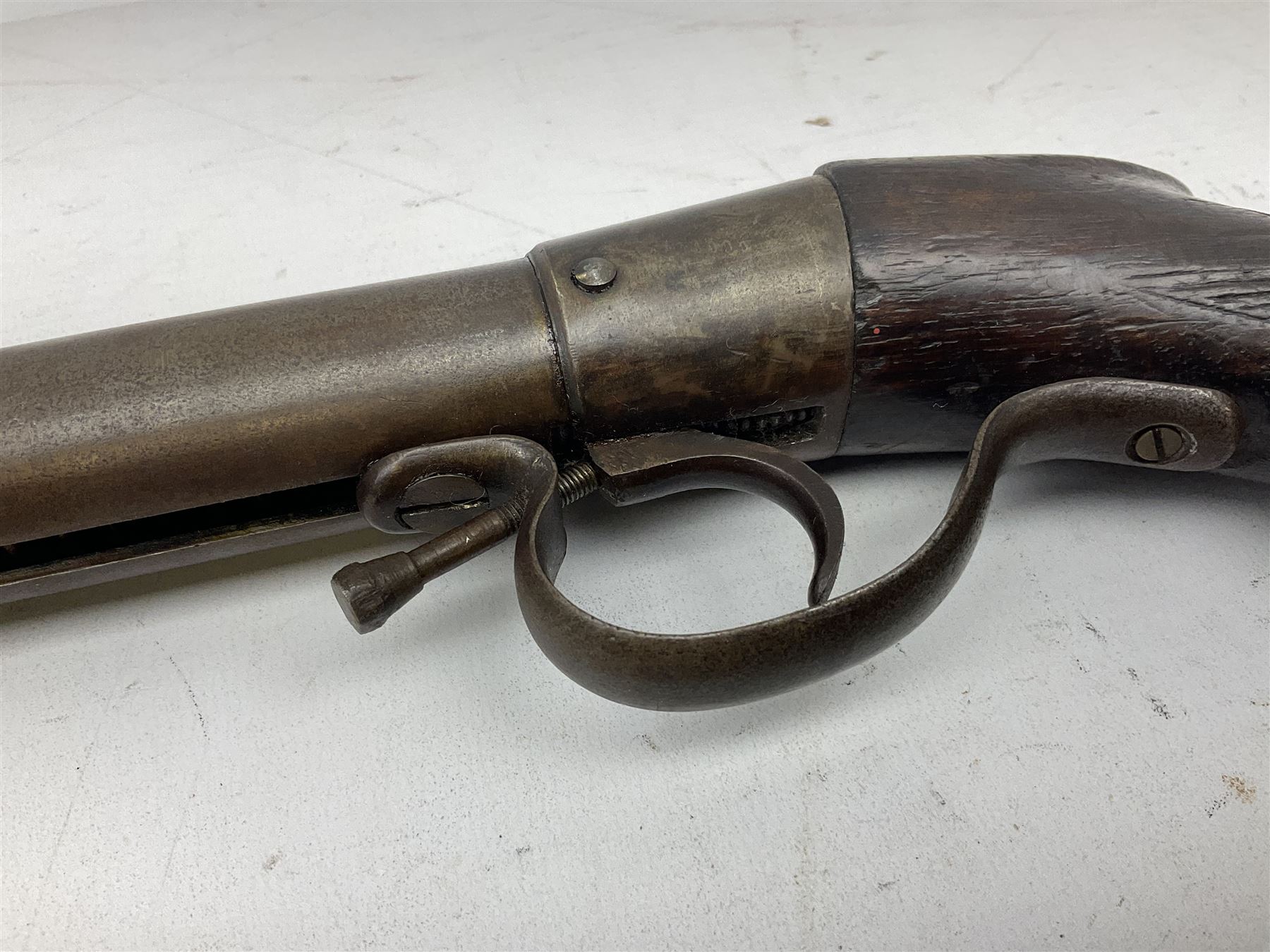 Early 20th century BSA .177 air rifle with under lever break barrel action - Image 11 of 15
