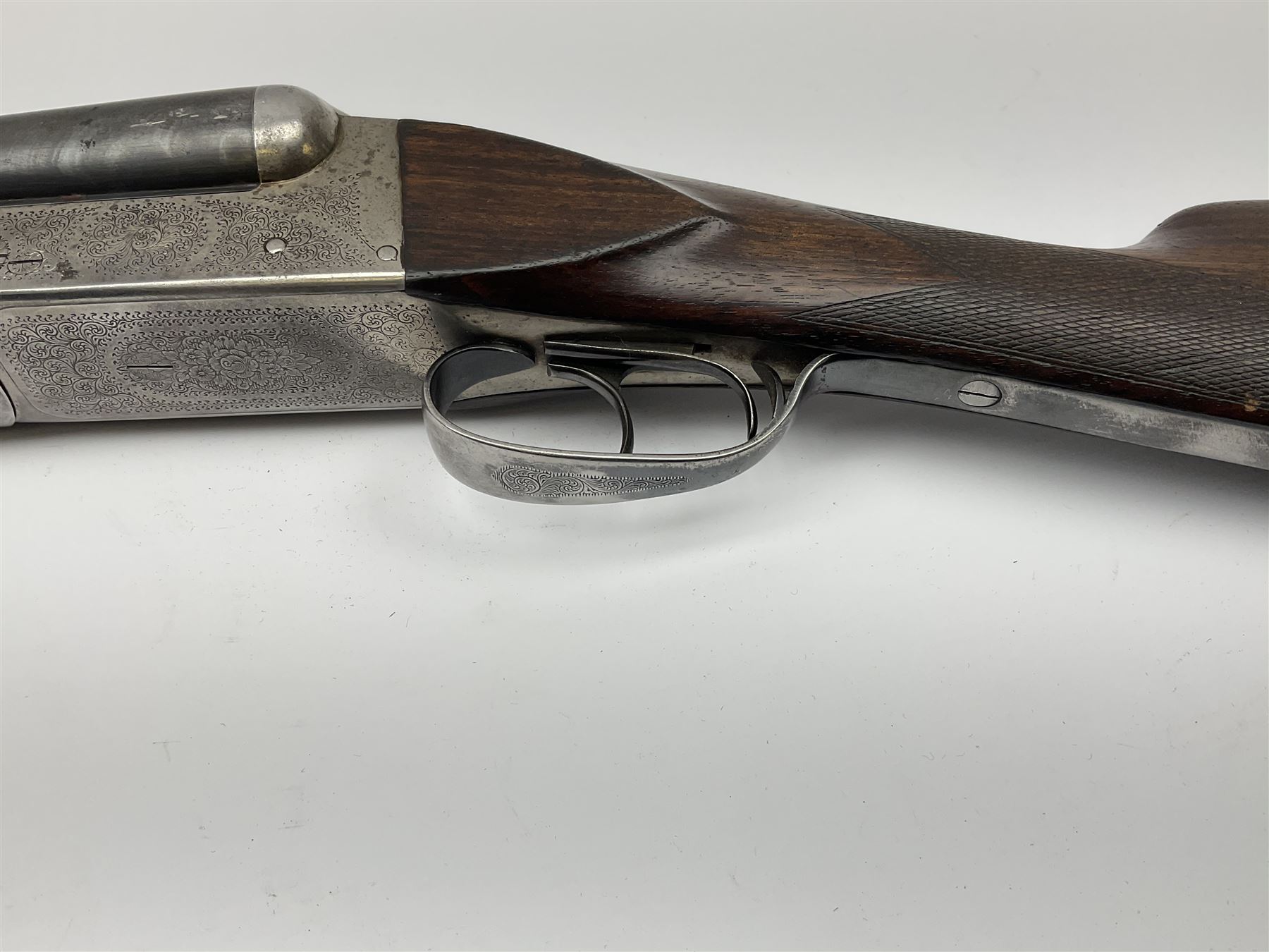 Spanish Francisco Sarriugarte12-bore side-by-side double barrel boxlock ejector sporting gun - Image 13 of 16