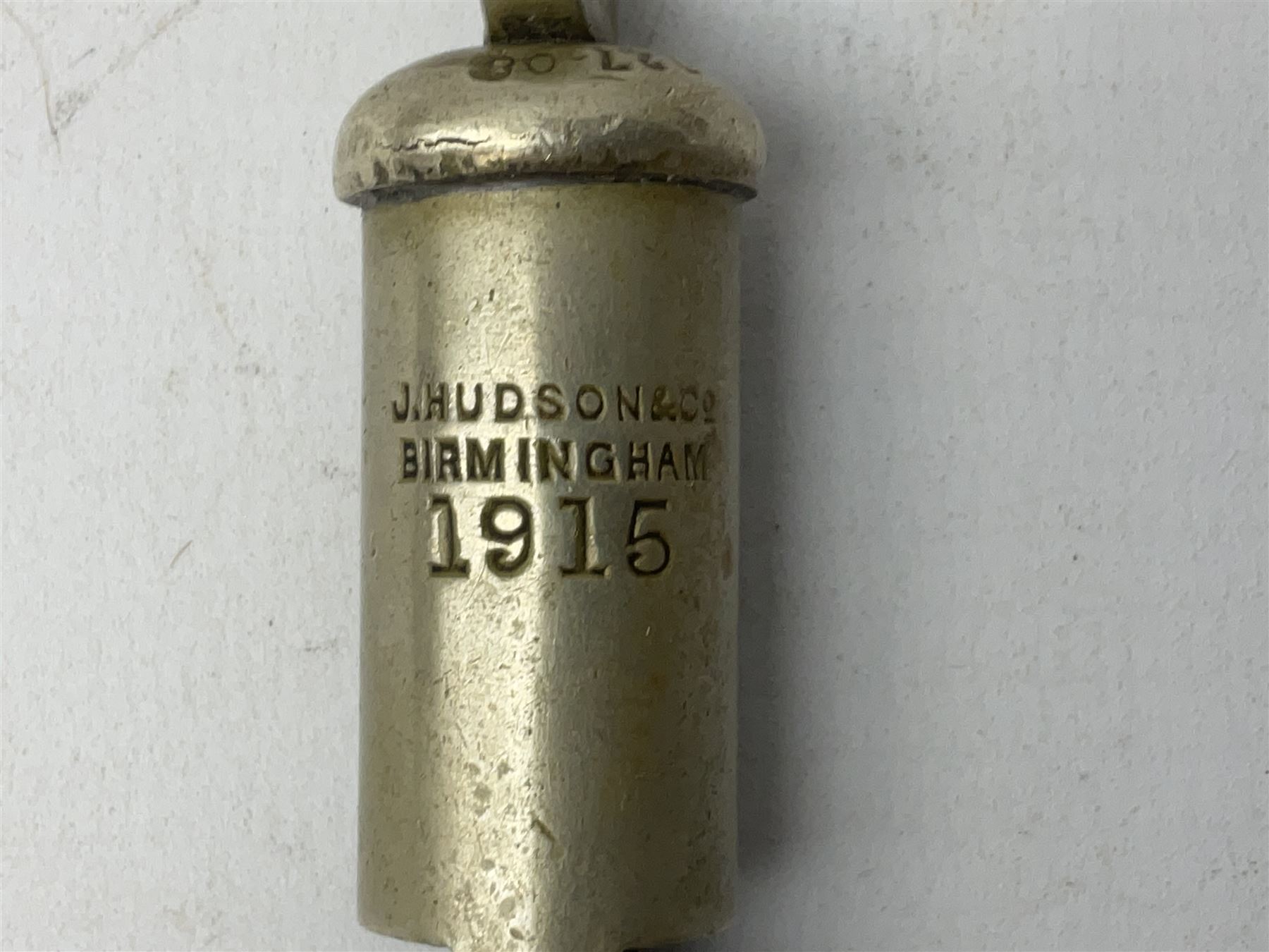 Three J Hudson & Co Birmingham military whistles - Image 8 of 21