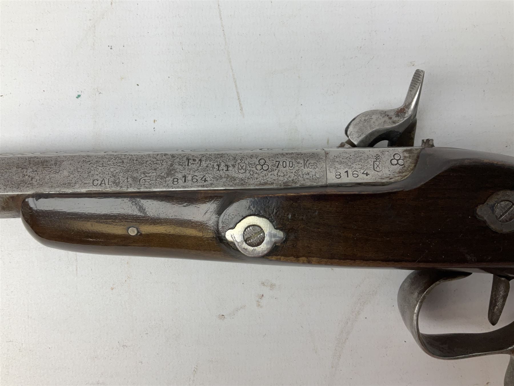 Pair of Continental .44calibre percussion target pistols - Image 13 of 37