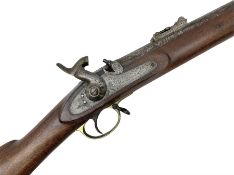 19th century Wilkinson London .577 Enfield P53 muzzle loading percussion gun with 99cm three-grooved