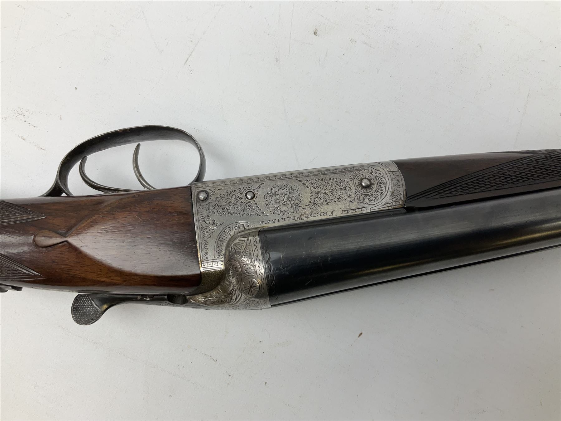 Fred Williams London & Birmingham 12-bore side-by-side double barrel box-lock non-ejector sporting g - Image 11 of 14