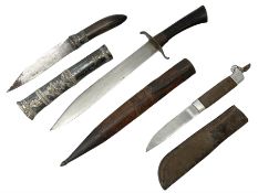Burmese dha dagger with 15cm steel blade