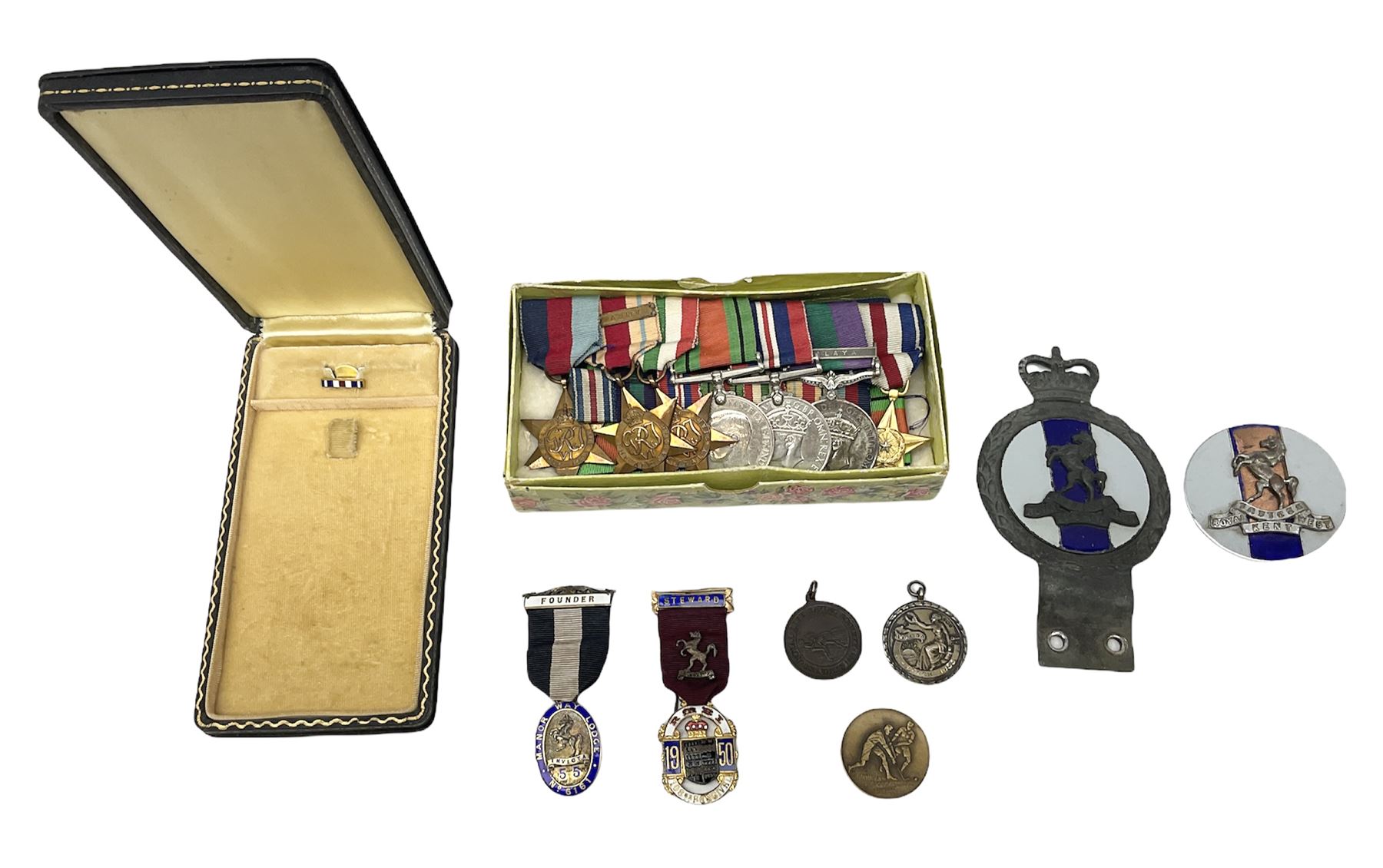 Group of five WW2 medals comprising 1939-1945 War Medal - Image 6 of 34