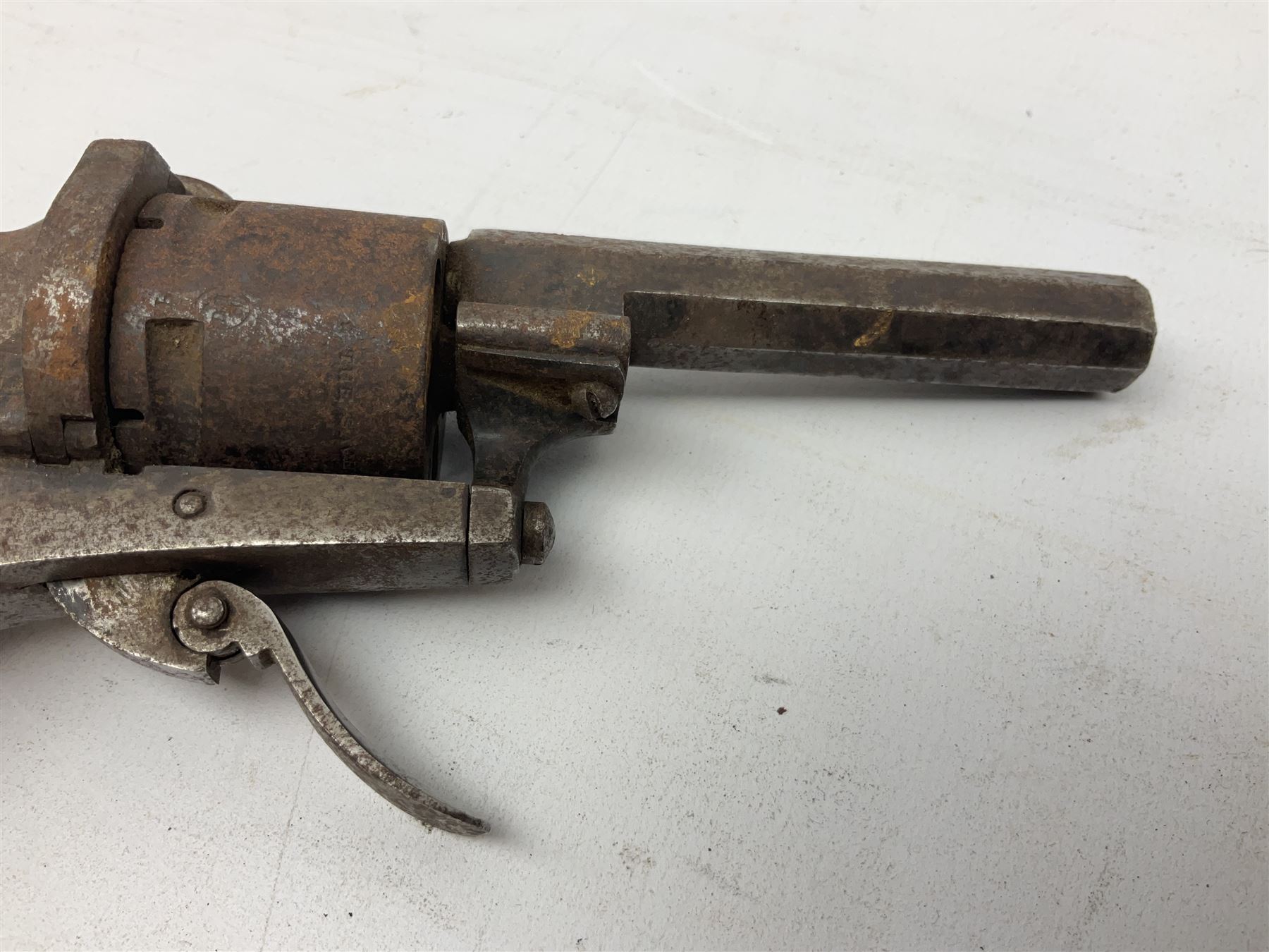 19th century 7mm five-shot pin-fire revolver - Image 5 of 14